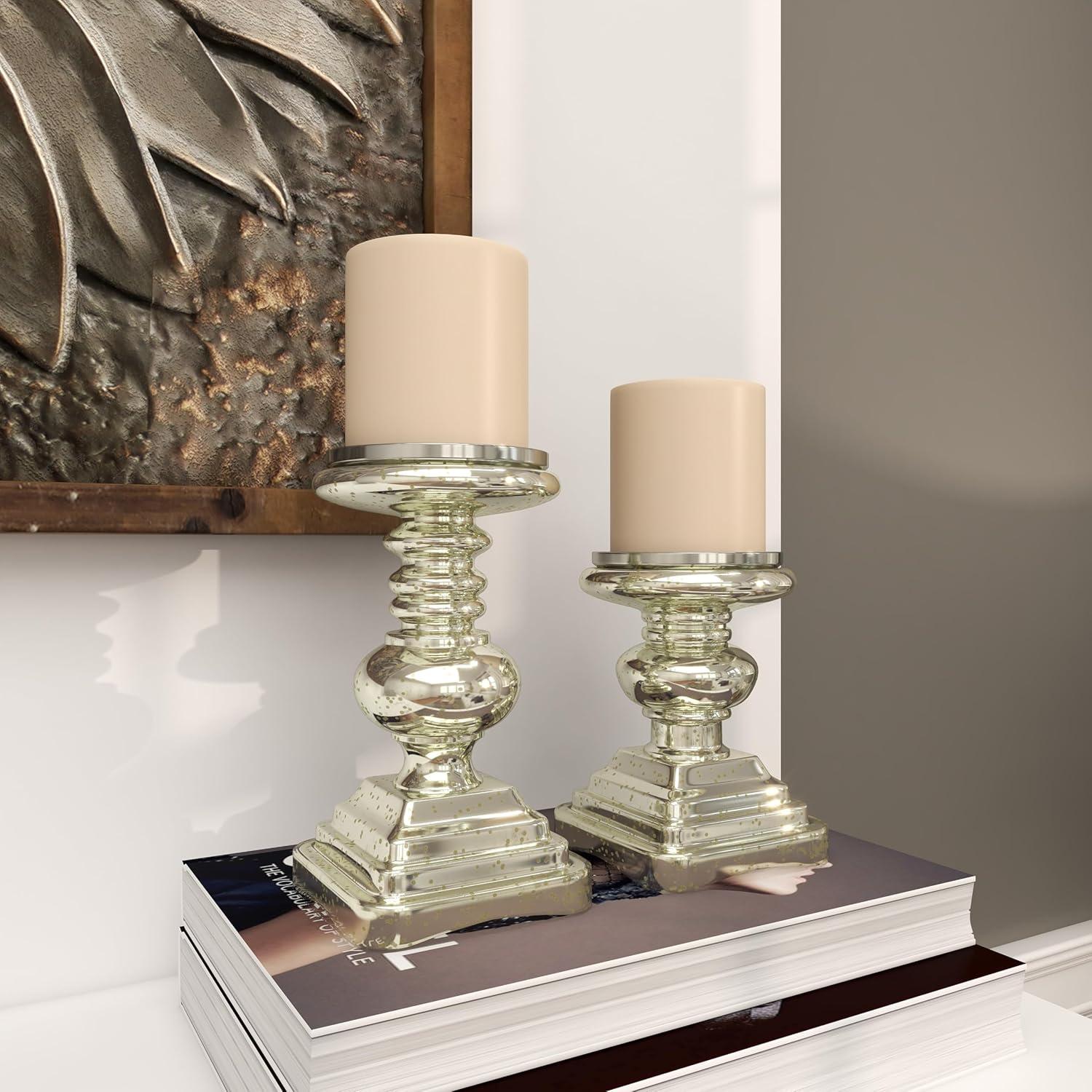 Traditional Candle Holder Set 2ct - Olivia & May