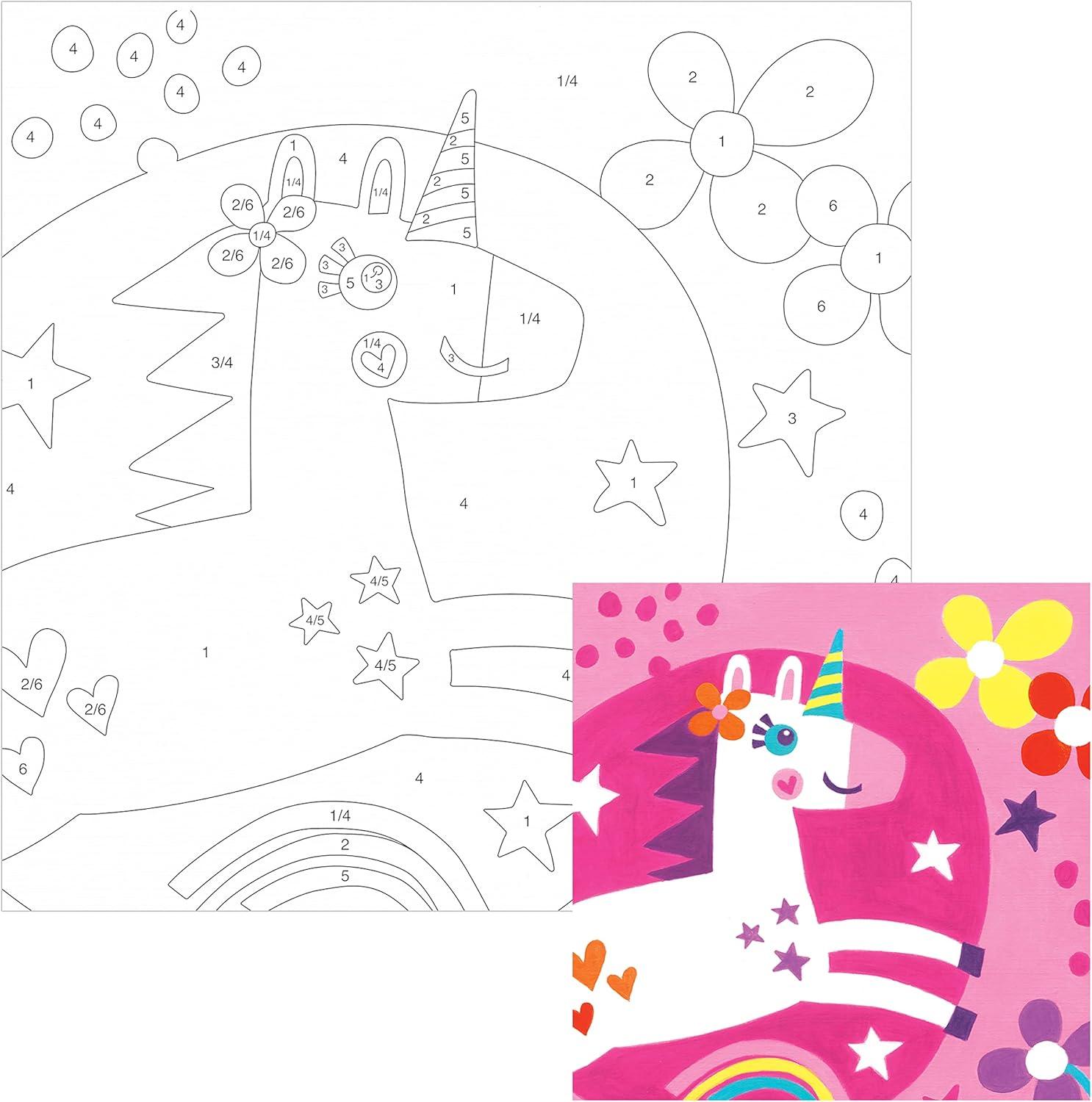 Paint Works Paint By Number Kit 9"X9"-Unicorn