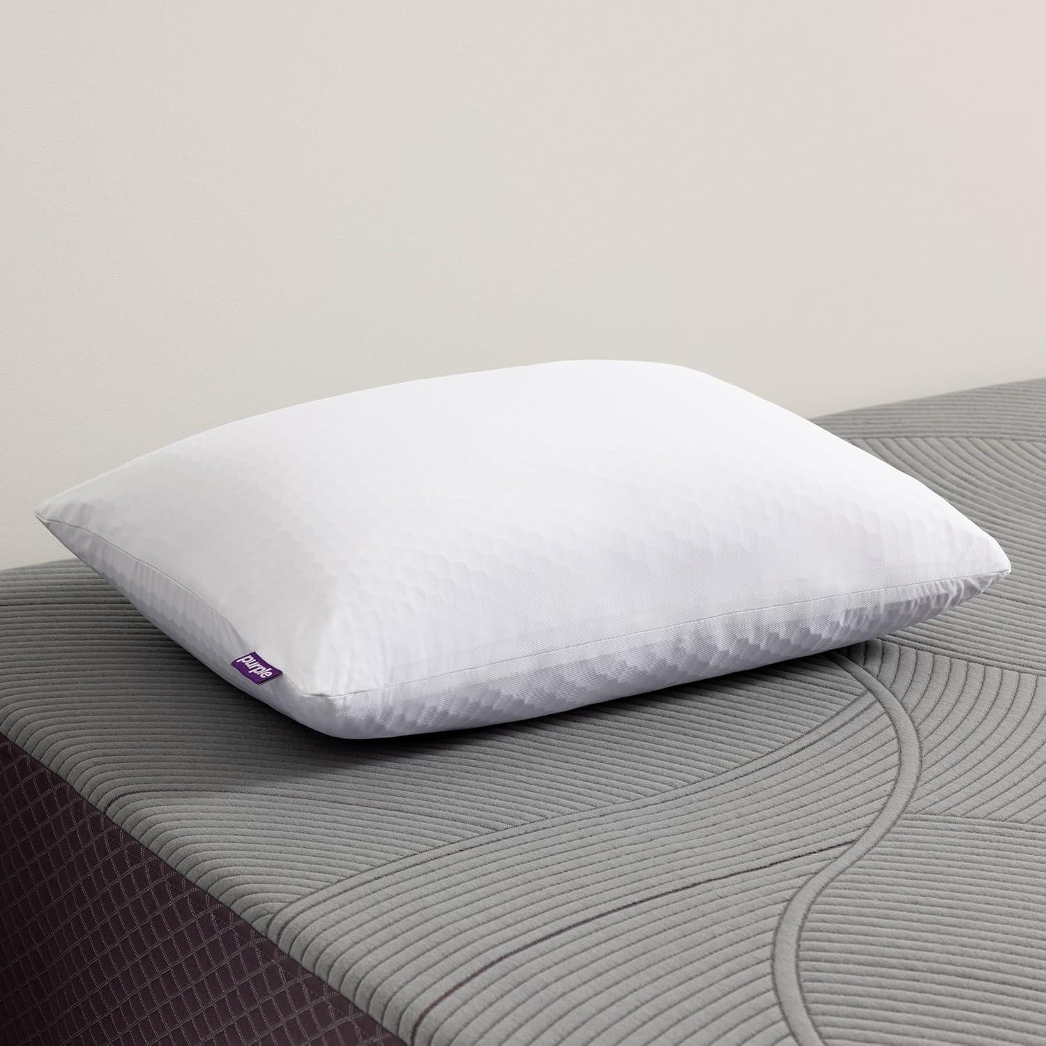 Purple Freeform Pillow - King Size, Customizable Support with GelFlex Grid & MicroFlex Moon Foam - Pressure Relief, Cooling, Extra Filling & Adjustable Height