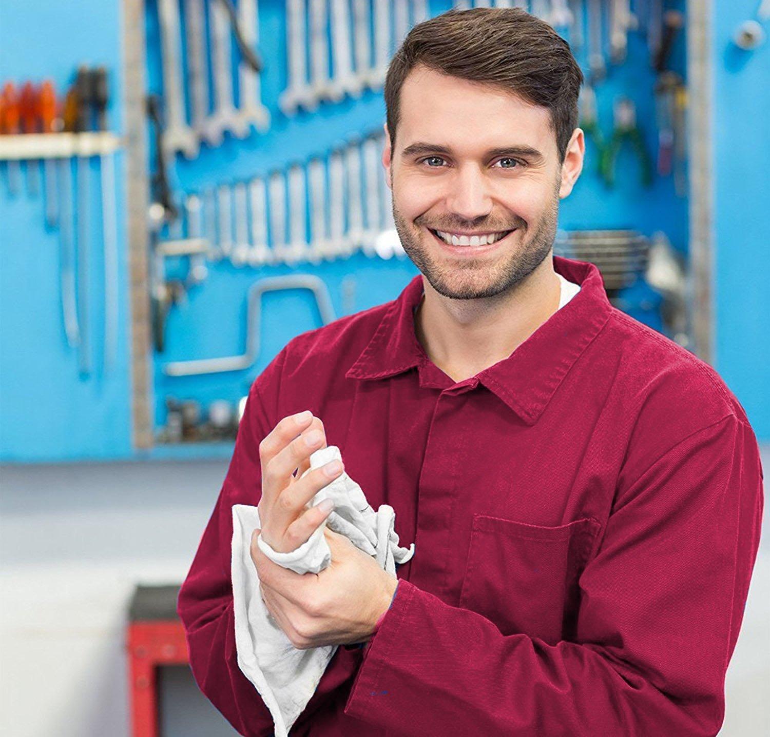 Simpli-Magic Hand Towels, Multipurpose Cotton Towels for Bathroom Use & More, 16" x 27", Black