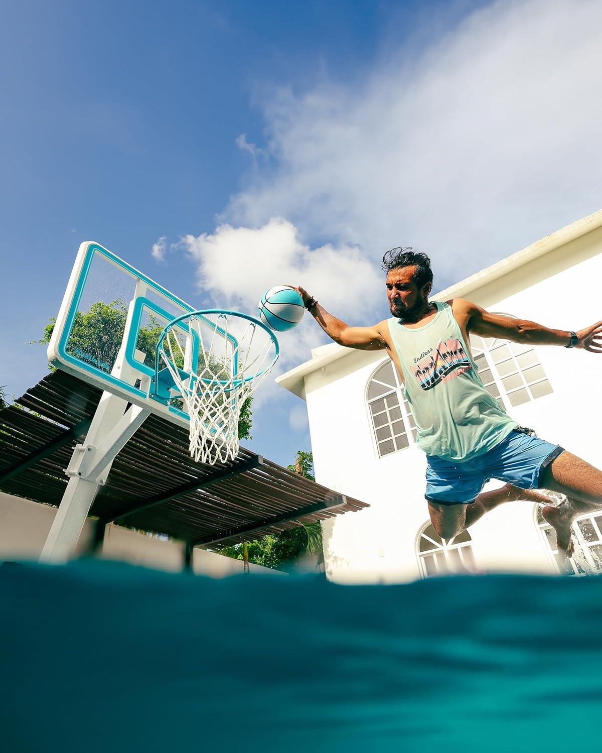 Dunn-Rite Splash & Shoot  Clear Polycarbonate backboard with  Adjustable Height