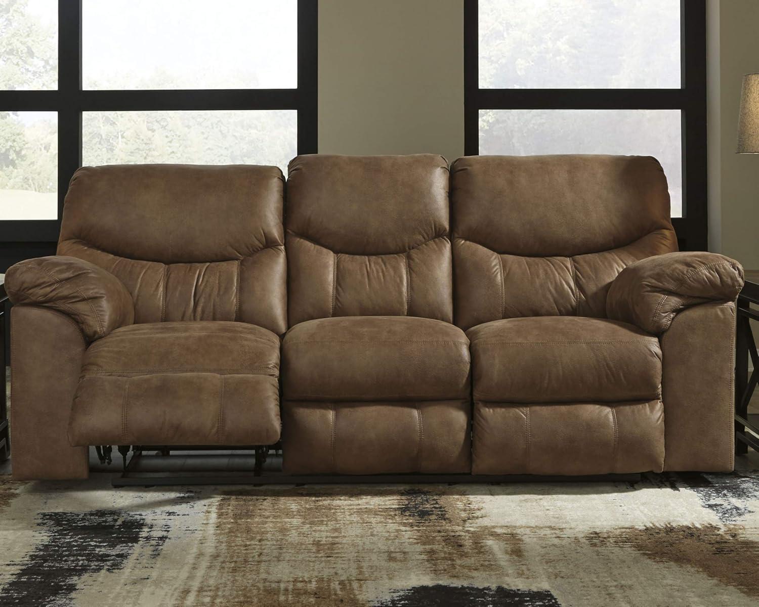 Signature Design by Ashley Boxberg Reclining Sofa in Bark