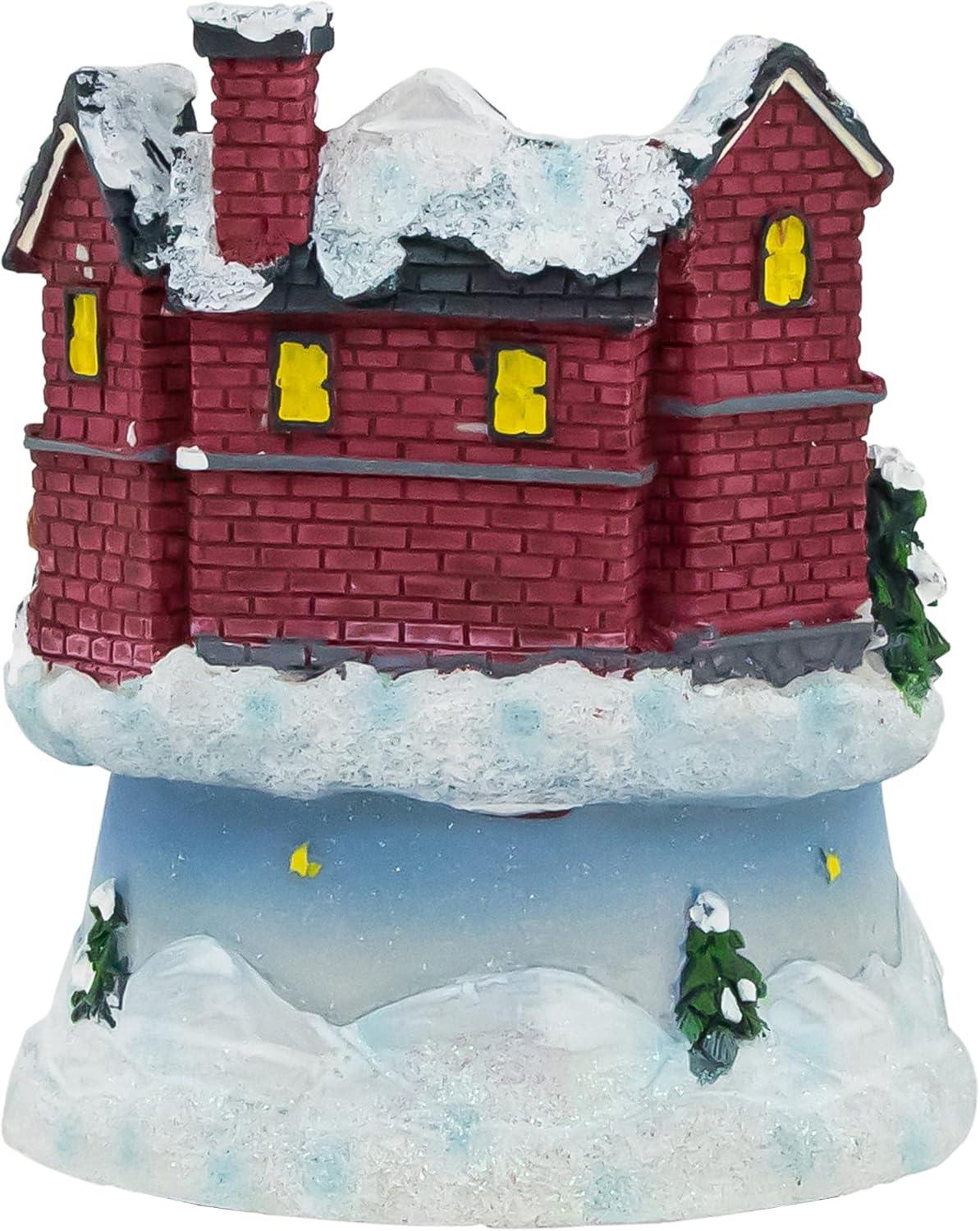 Northlight Animated and Musical Village Ice Skating Pond Christmas Scene - 5.25"