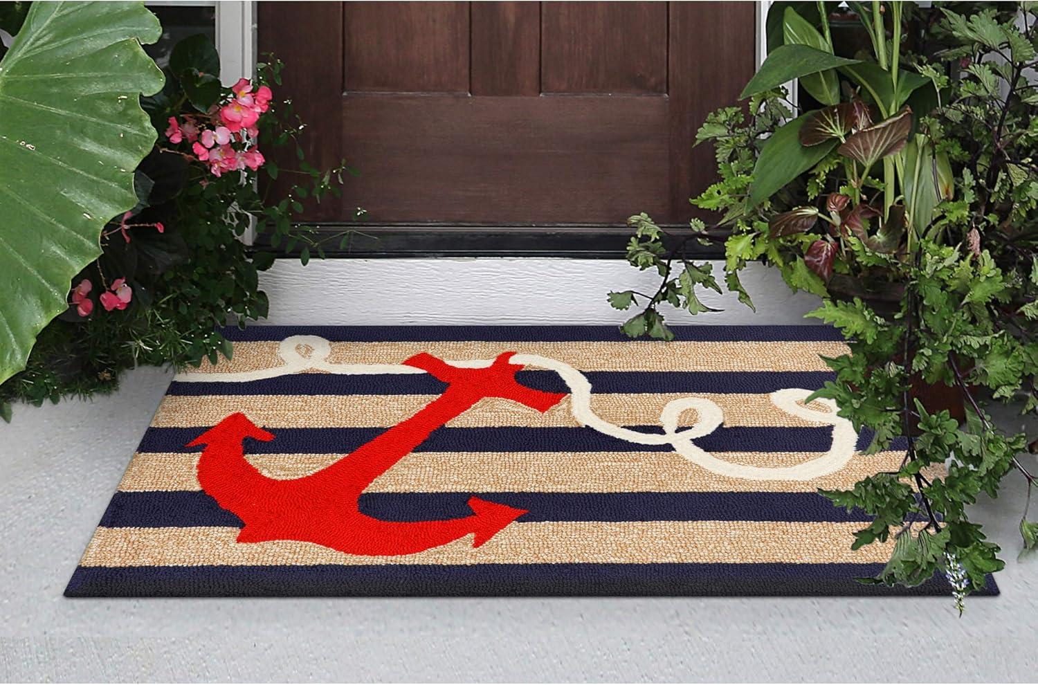 Anchor Hand Tufted Indoor Outdoor Rug