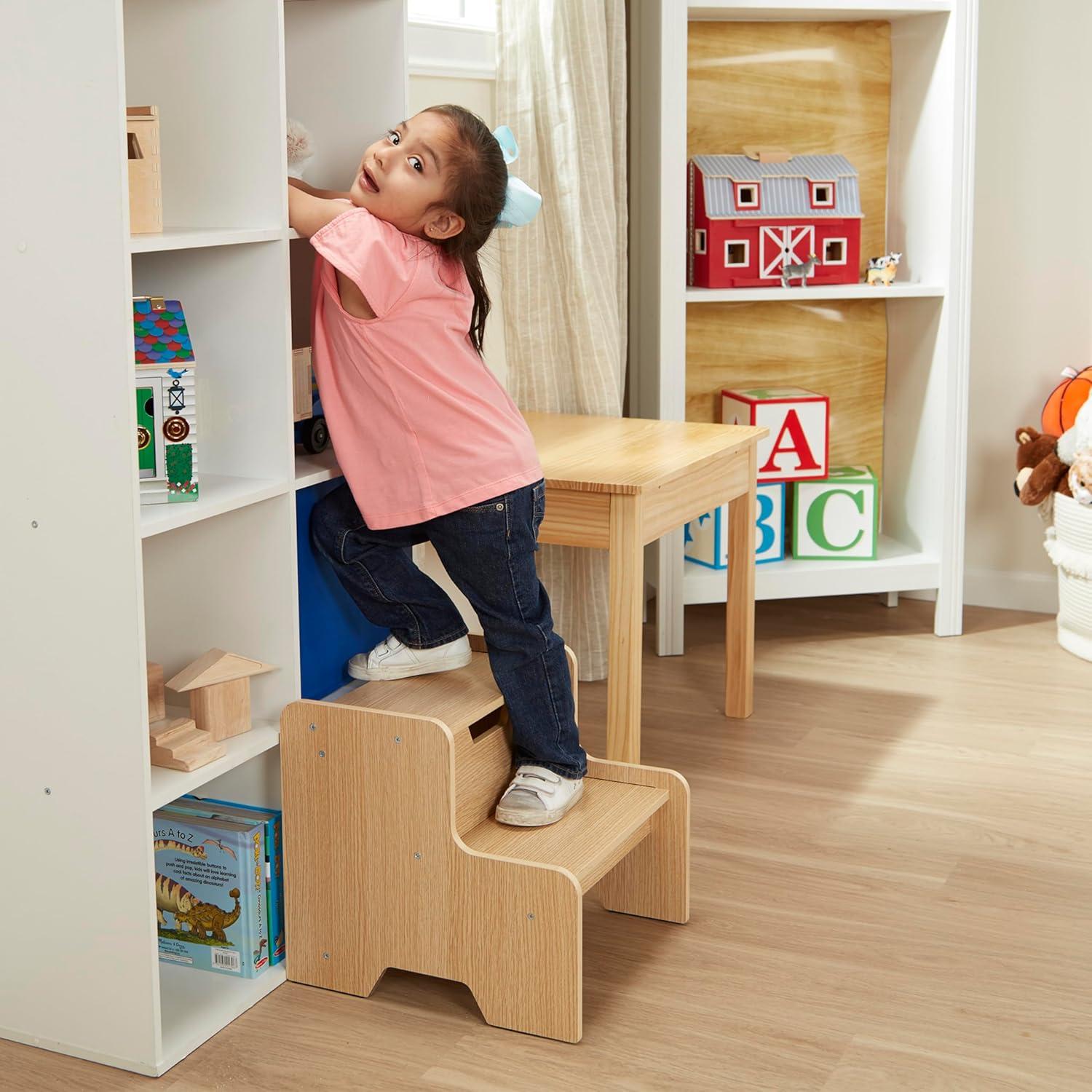 Melissa & Doug Wooden Step Stool - Natural