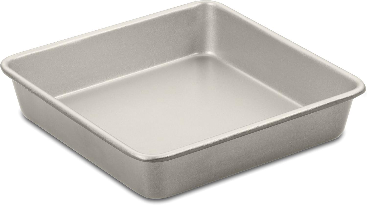 Cuisinart Chef's Classic 9" Non-Stick Champagne Color Square Cake Pan - AMB-9SCKCH: 9x9 Baking Pan, Carbon Steel