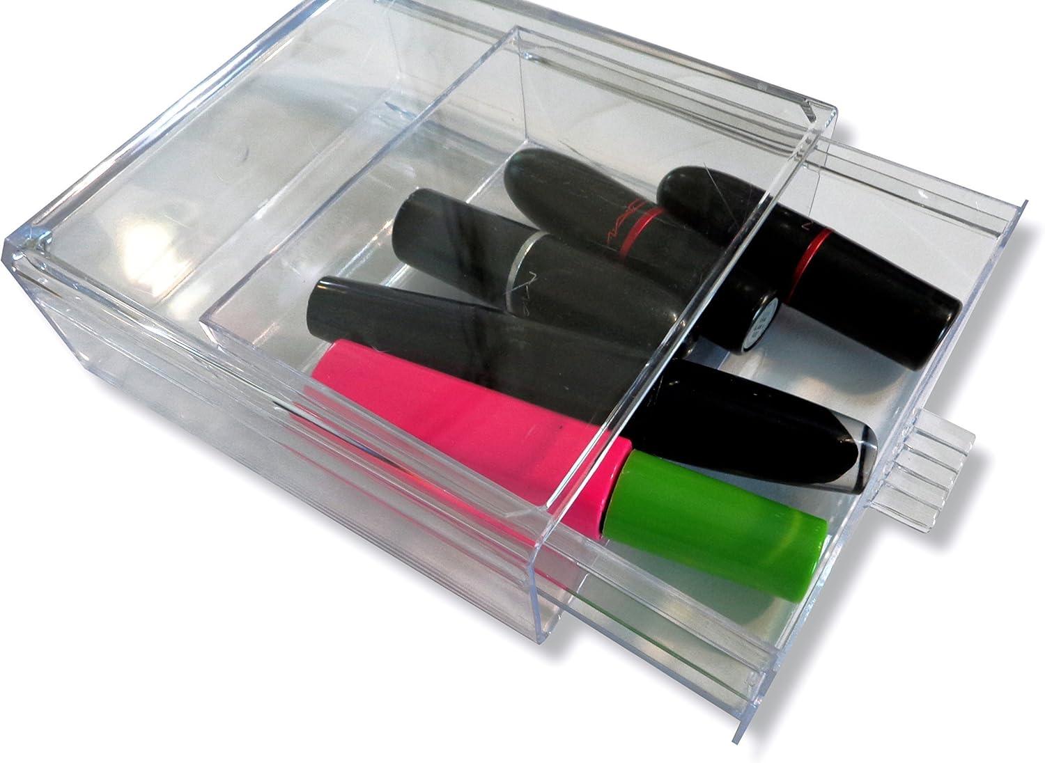 Clear Acrylic Stackable Organizer Drawer for Jewelry and Supplies