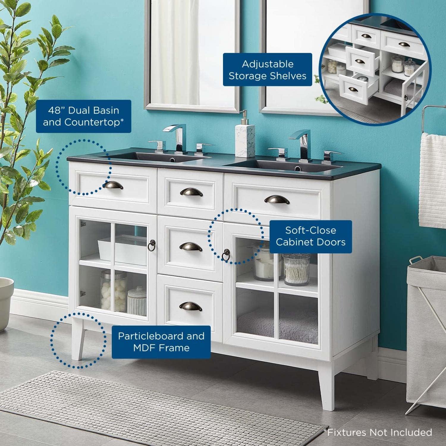 Modway Modway Isle 48" Double Bathroom Vanity Cabinet