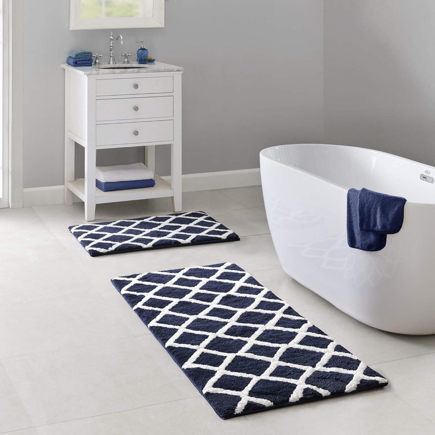 Madison Park Bittman Reversible High Pile Tufted Bath Rug