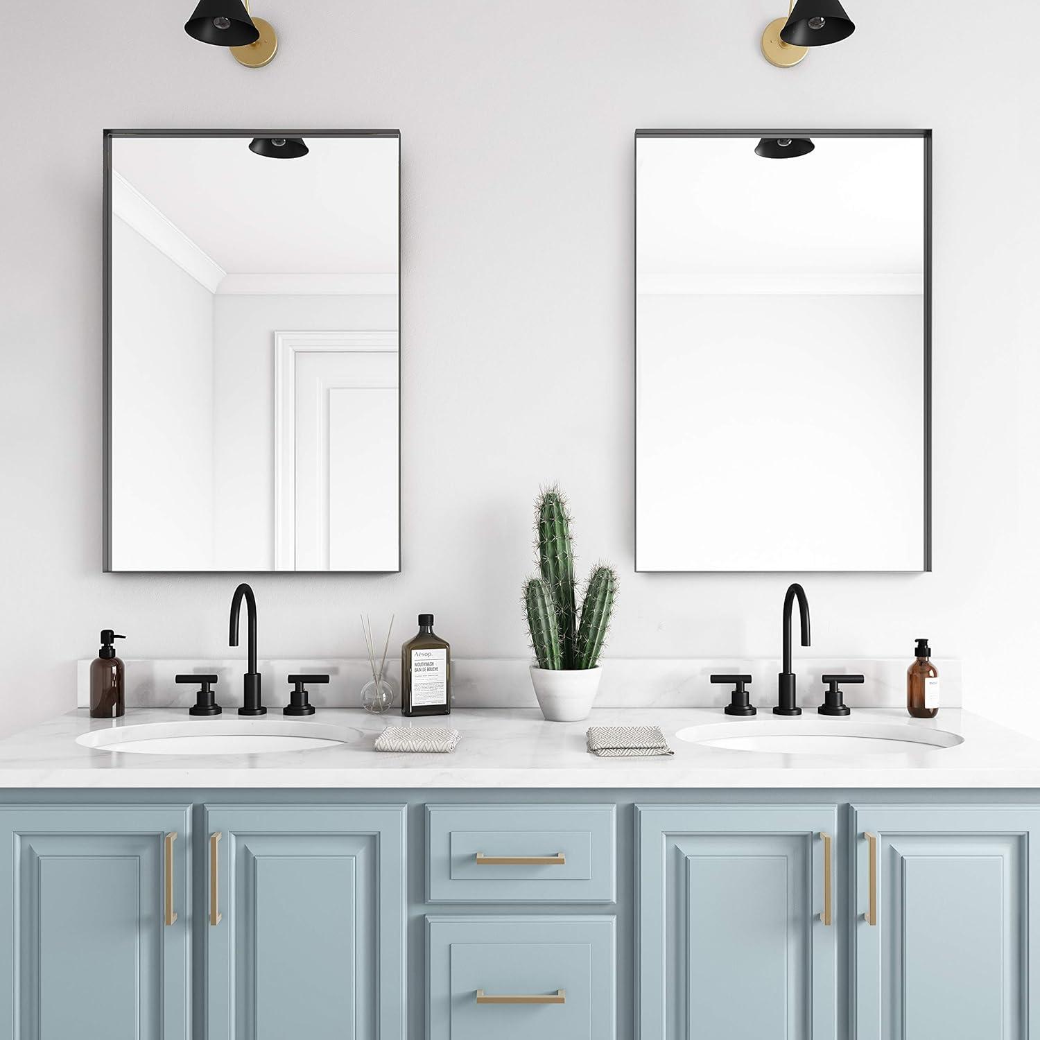 Carey Metal Flat Wall Mirror