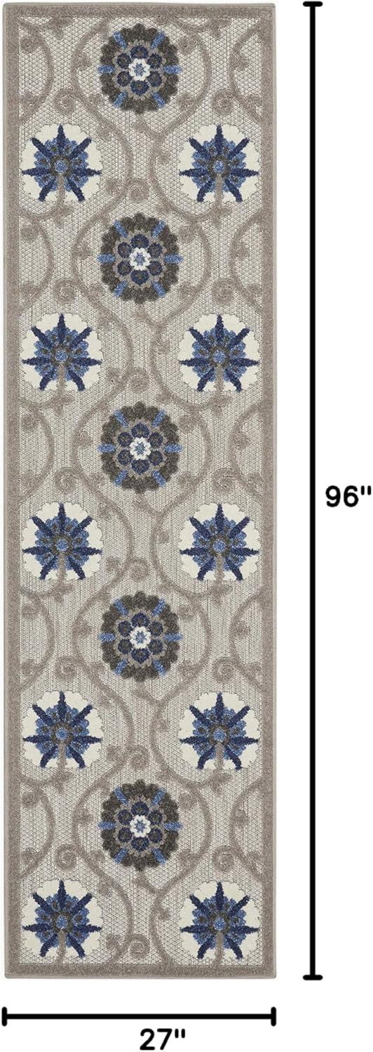 Nourison Aloha Contemporary Floral Outdoor Area Rug