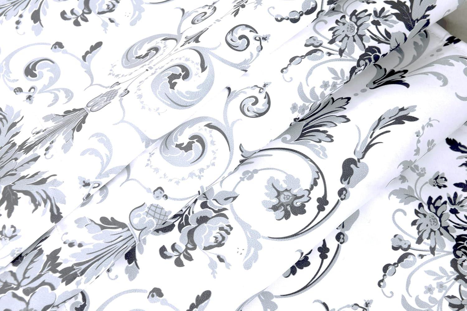 Floral Flower Thermal Insulated Energy Saving Window Curtain Valance for Living Room/Bedroom/Kitchen/Kids Rod Pocket 52 by 18 Inch