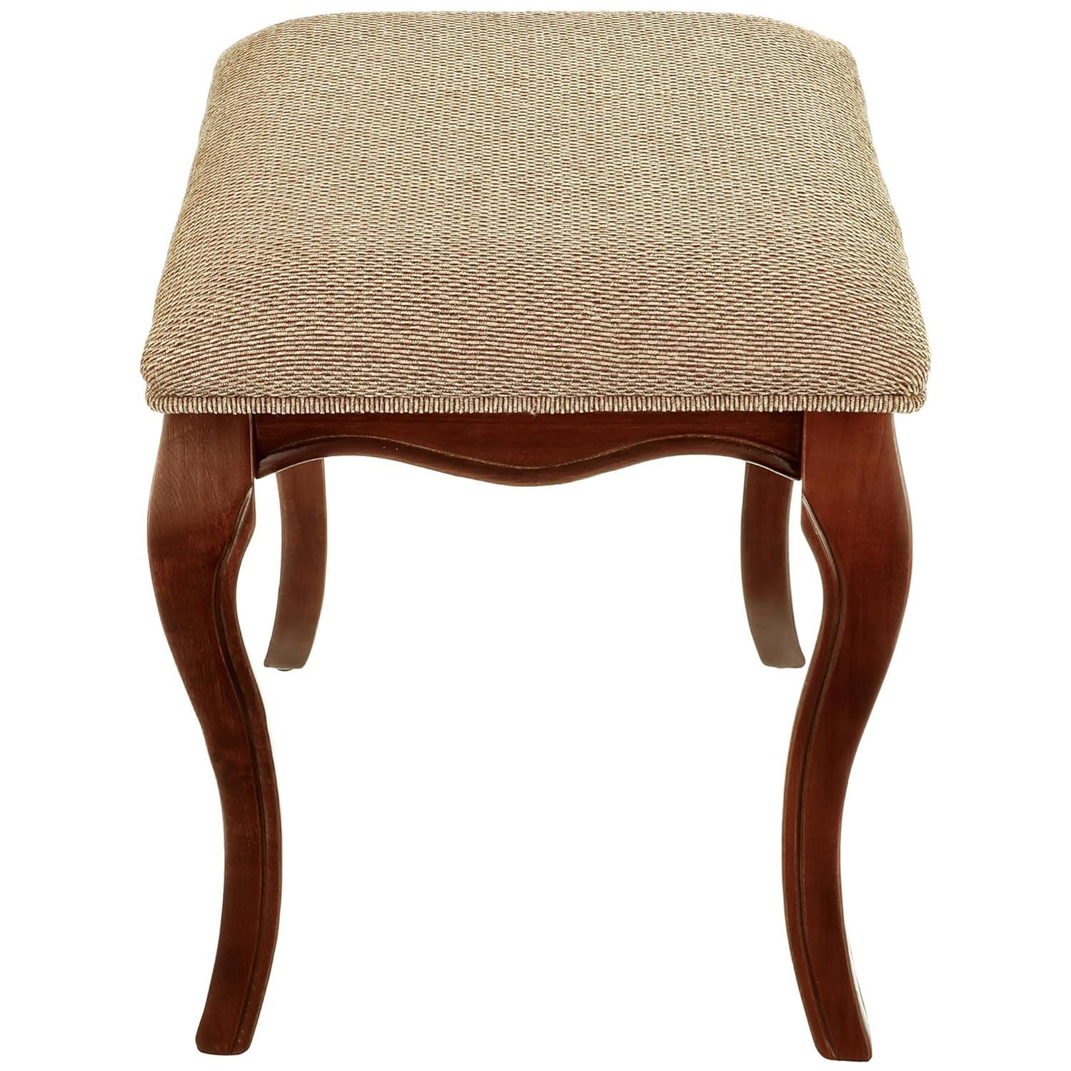 Design Toscano Lady Guinevere Upholstered Vanity Stool