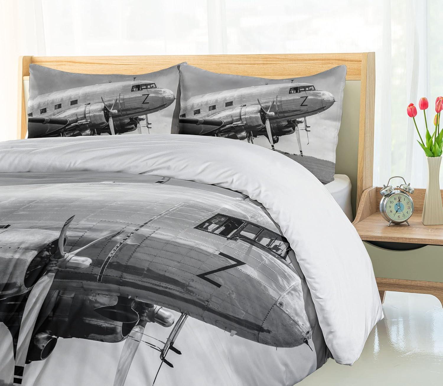 Airplane Modern & Contemporary Duvet Cover Set