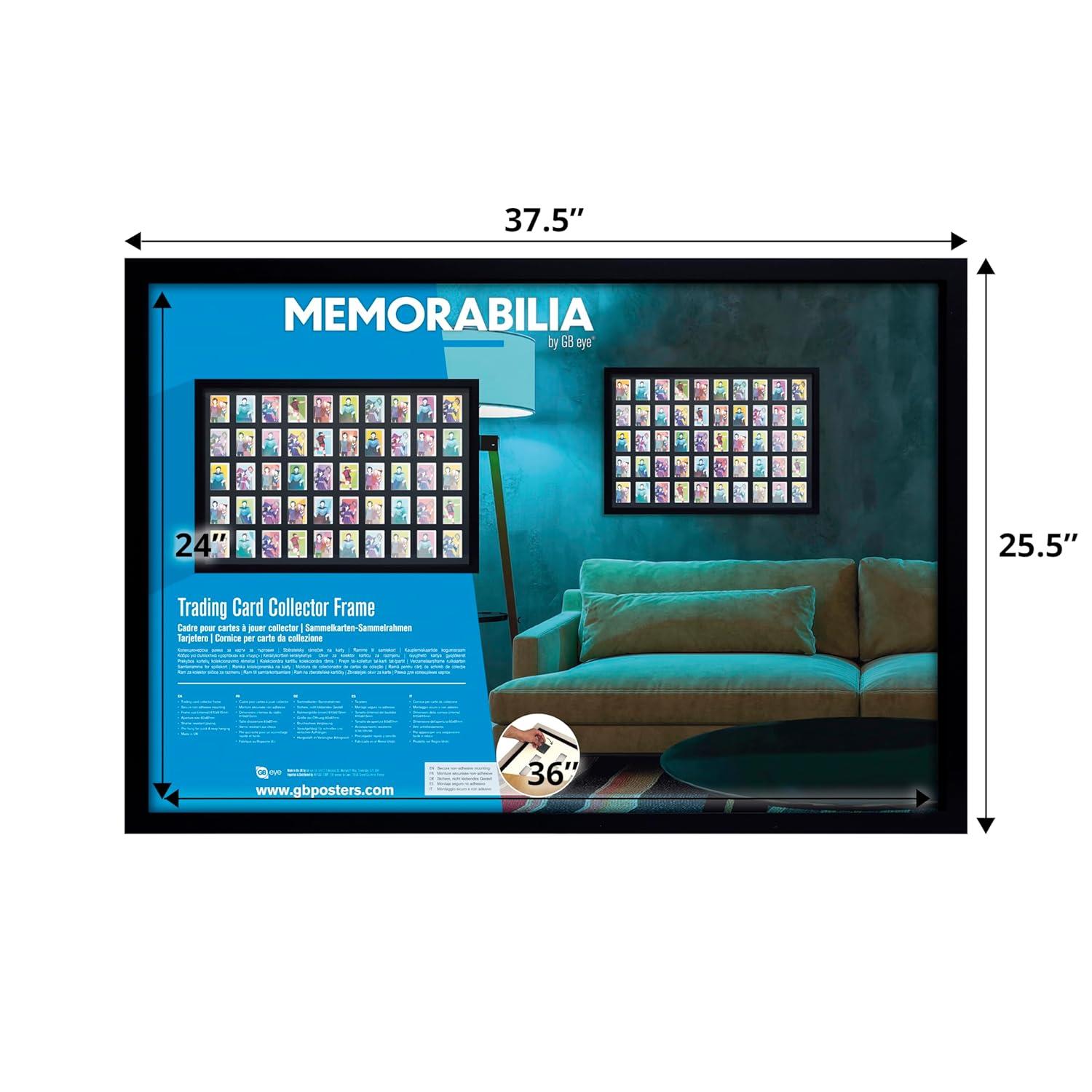 Gb Eye 36X24 Display Trading And Sport Cards Collector Frame, 50 Cards Display Case