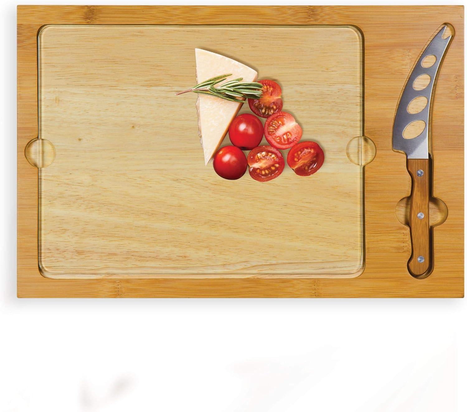 Icon Glass Top Cutting Board & Knife Set