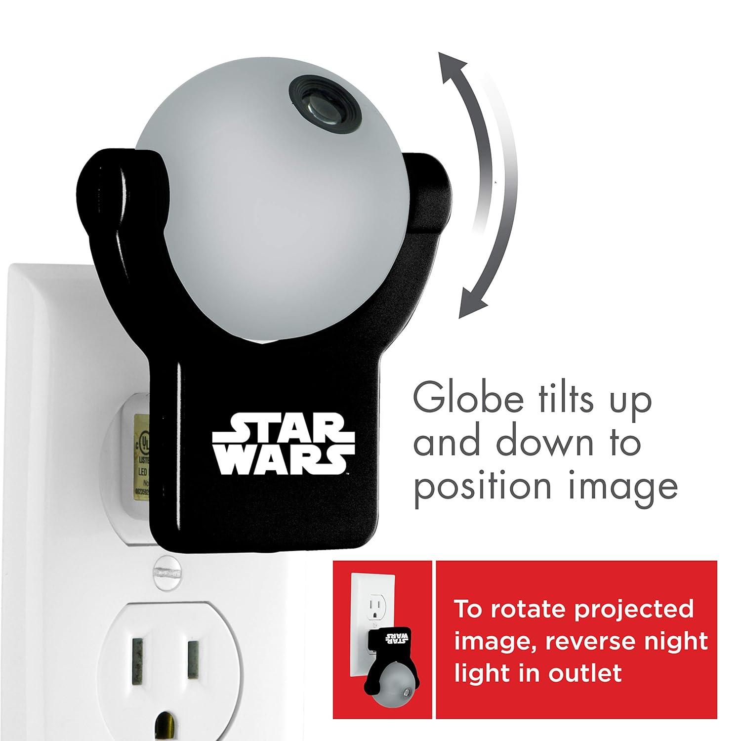 Projectables Star Wars LED Night Light, X-Wing Fighter, Dusk to Dawn, 43644