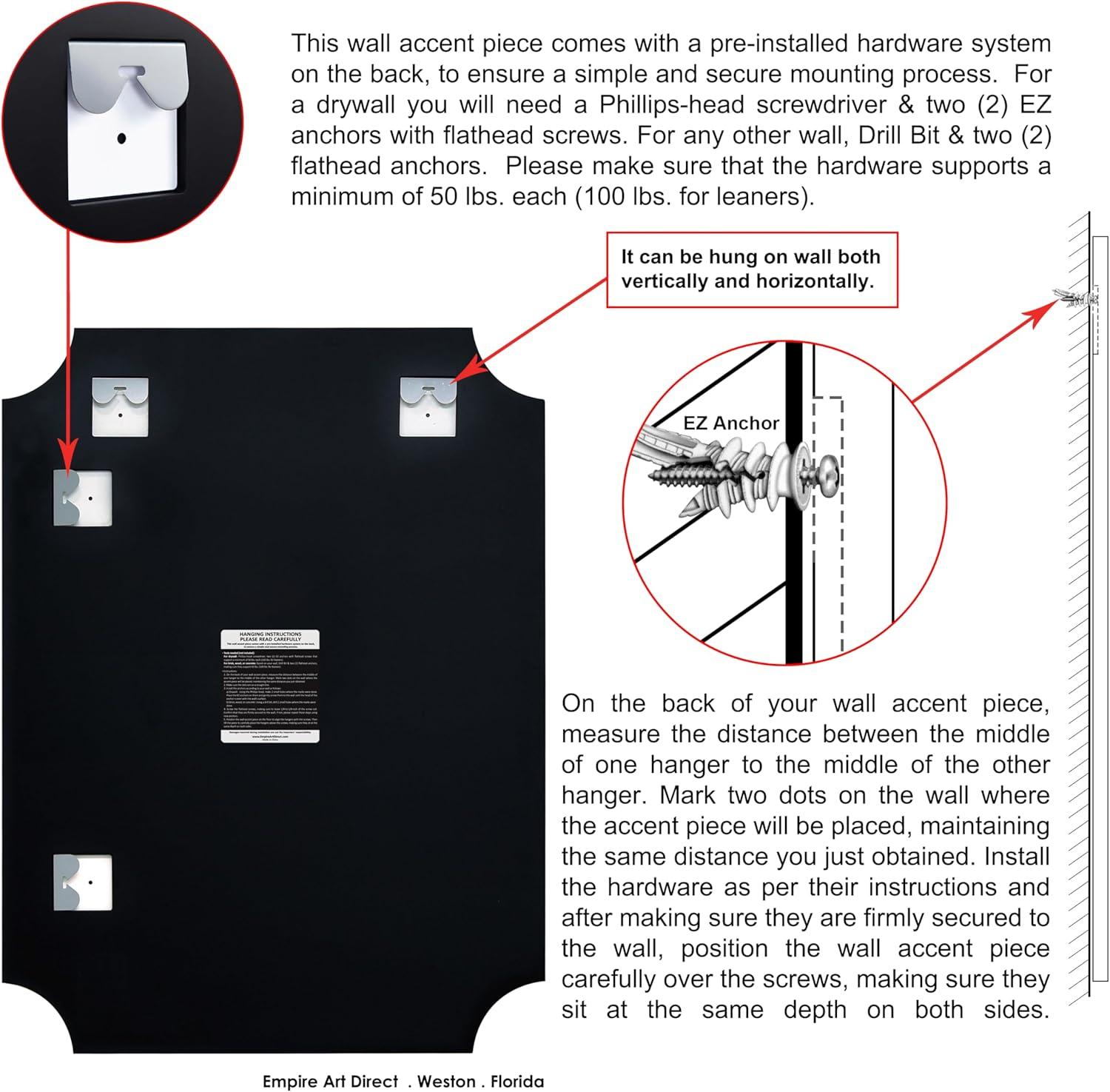 Empire Art Direct Frameless Rectangle Scalloped Beveled Wall Mirror - Clear 30 in. x 0.39 in. x 40 in.