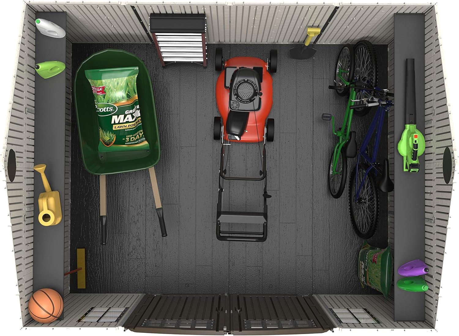 Lifetime Lifetime 10 Ft. x 8 Ft. High-Density Polyethylene (Plastic) Outdoor Storage Shed with Steel-Reinforced Construction