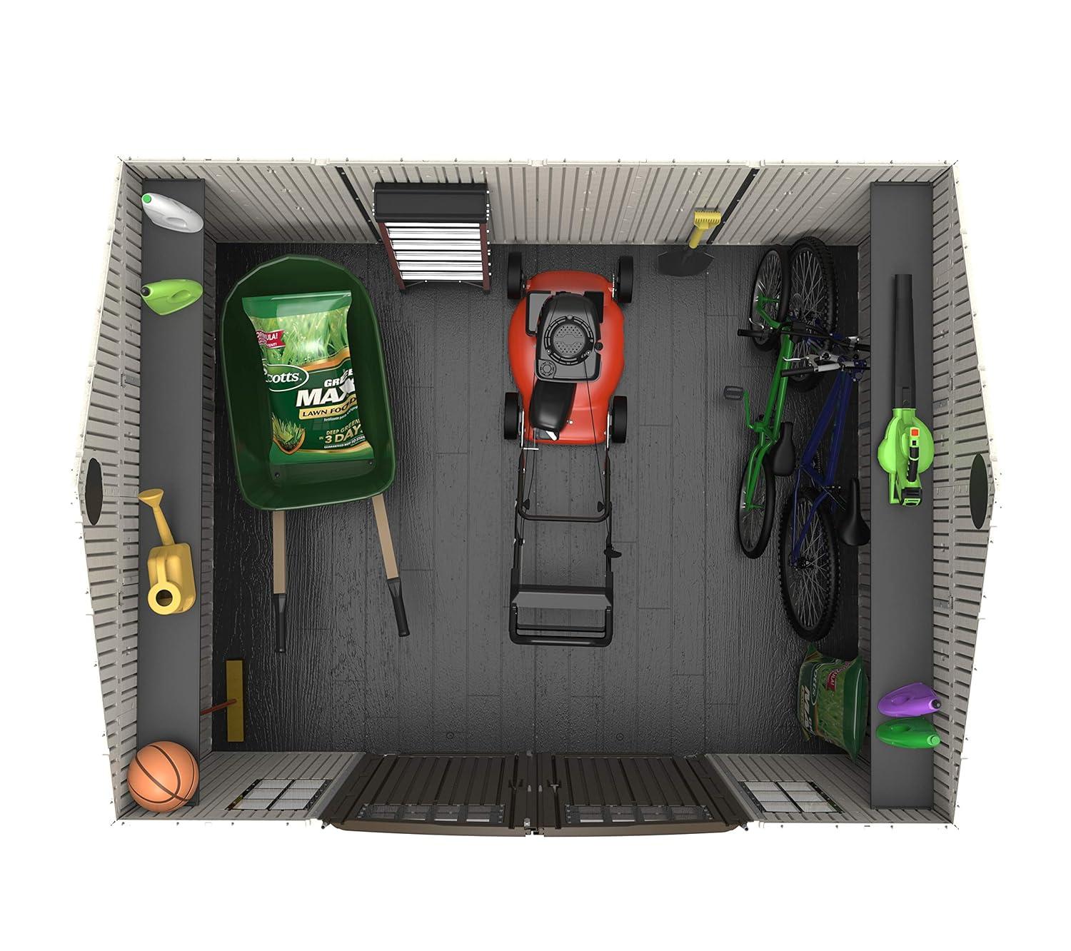 Lifetime Lifetime 10 Ft. x 8 Ft. High-Density Polyethylene (Plastic) Outdoor Storage Shed with Steel-Reinforced Construction