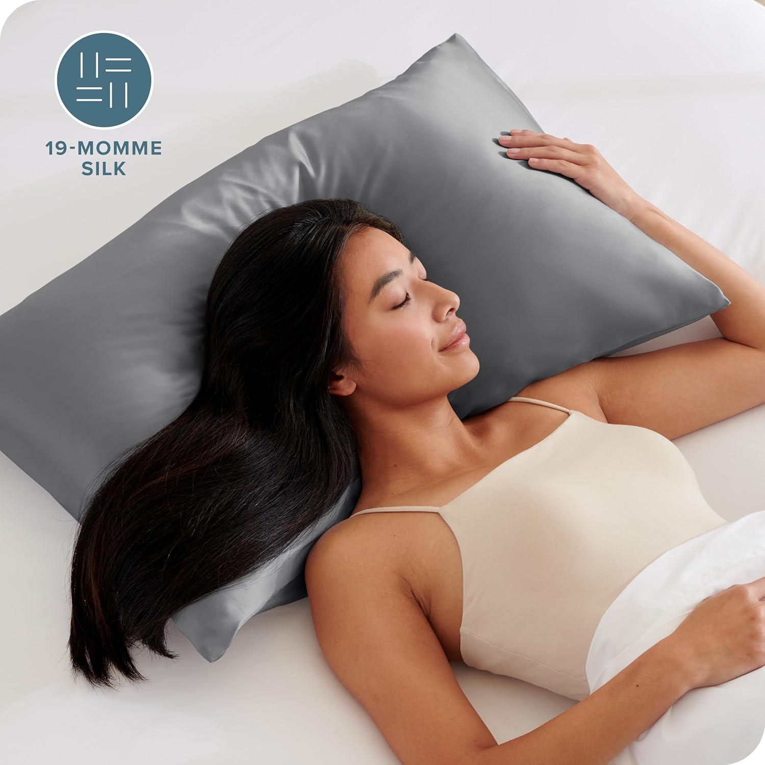 Bare Home 100% Mulberry Silk Pillowcase Envelope Closure