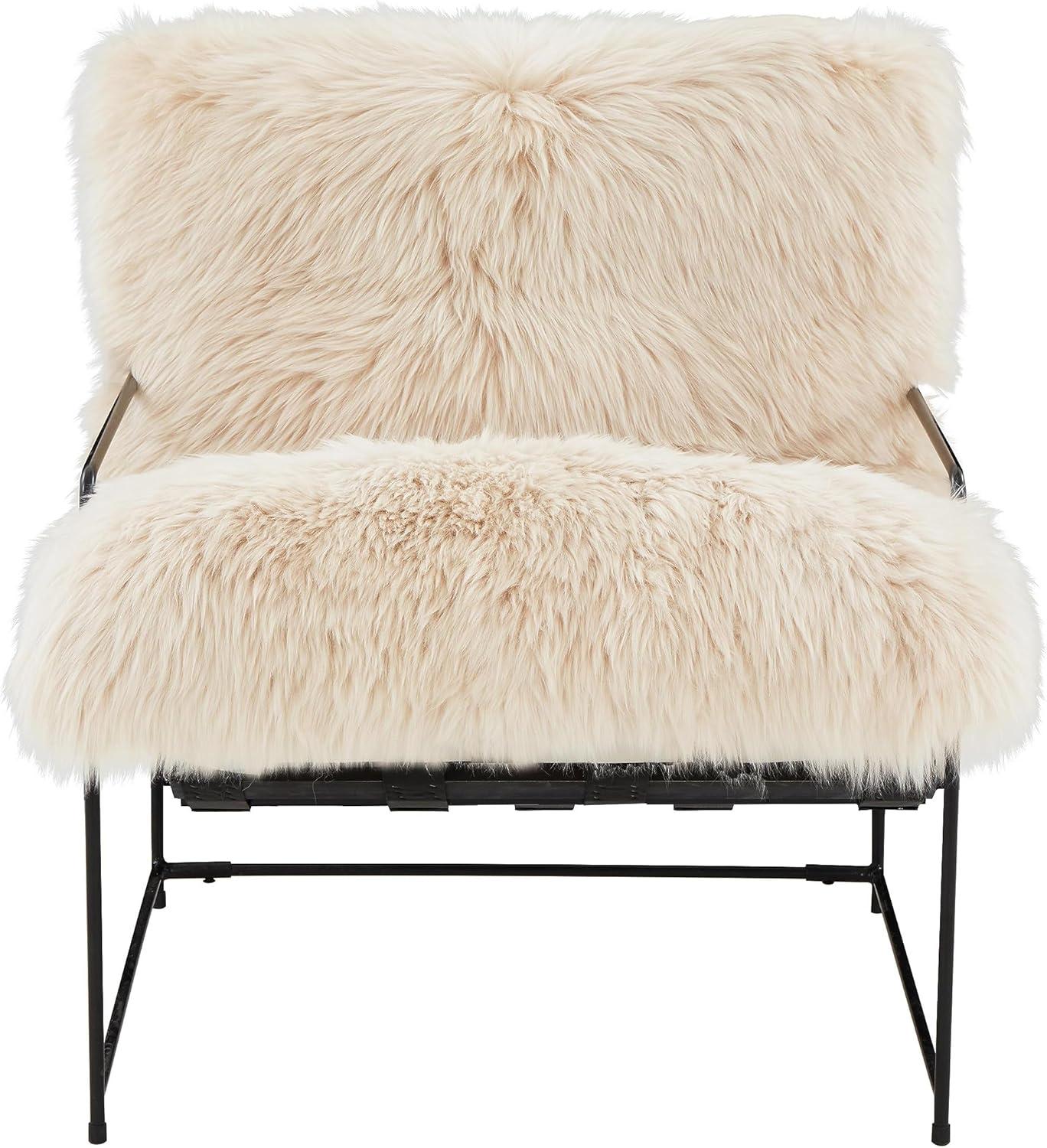 TOV Furniture Kimi Genuine Sheepskin chair