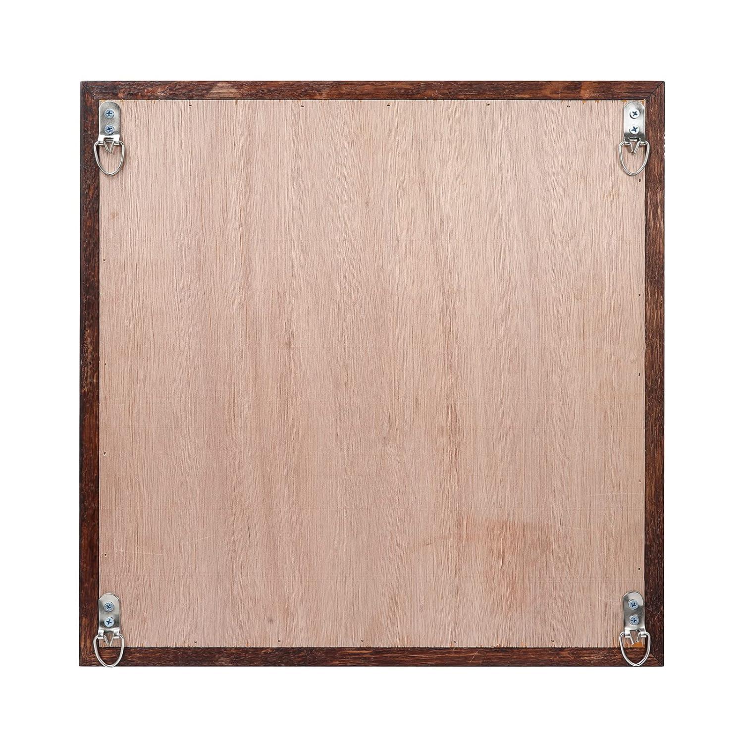 Millwood Pines Rustic Abstract Wall Decor on Solid Wood