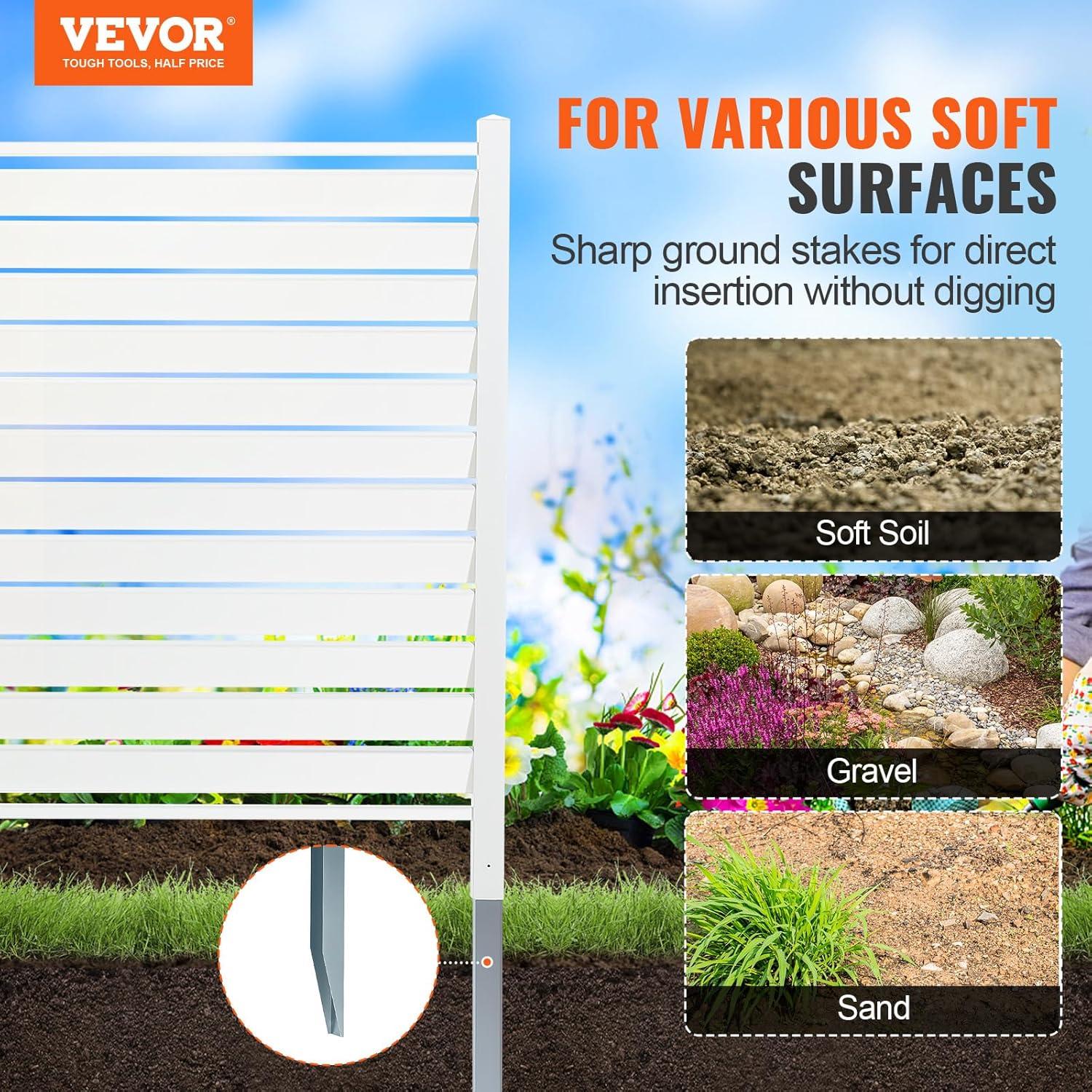 VEVOR 4 ft. H x 4 ft. W Outdoor Privacy Screens 2 Panels