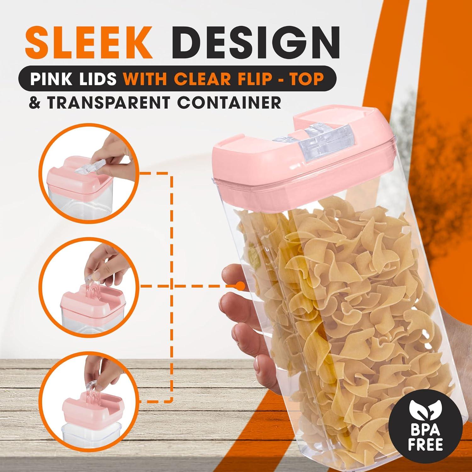 Cheer Collection Cheer Collection Food Storage - Set of 6 Containers and 6 Lids (Set of 6)