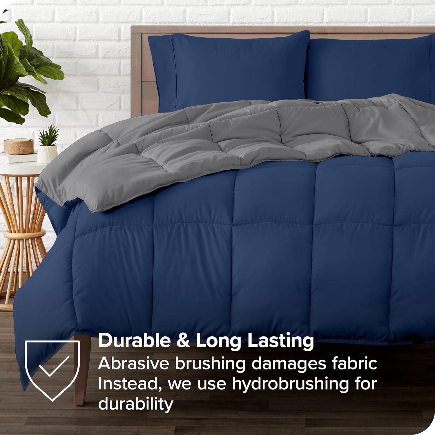 Bare Home 1800 Premium Microfiber Reversible Bed-In-A-Bag