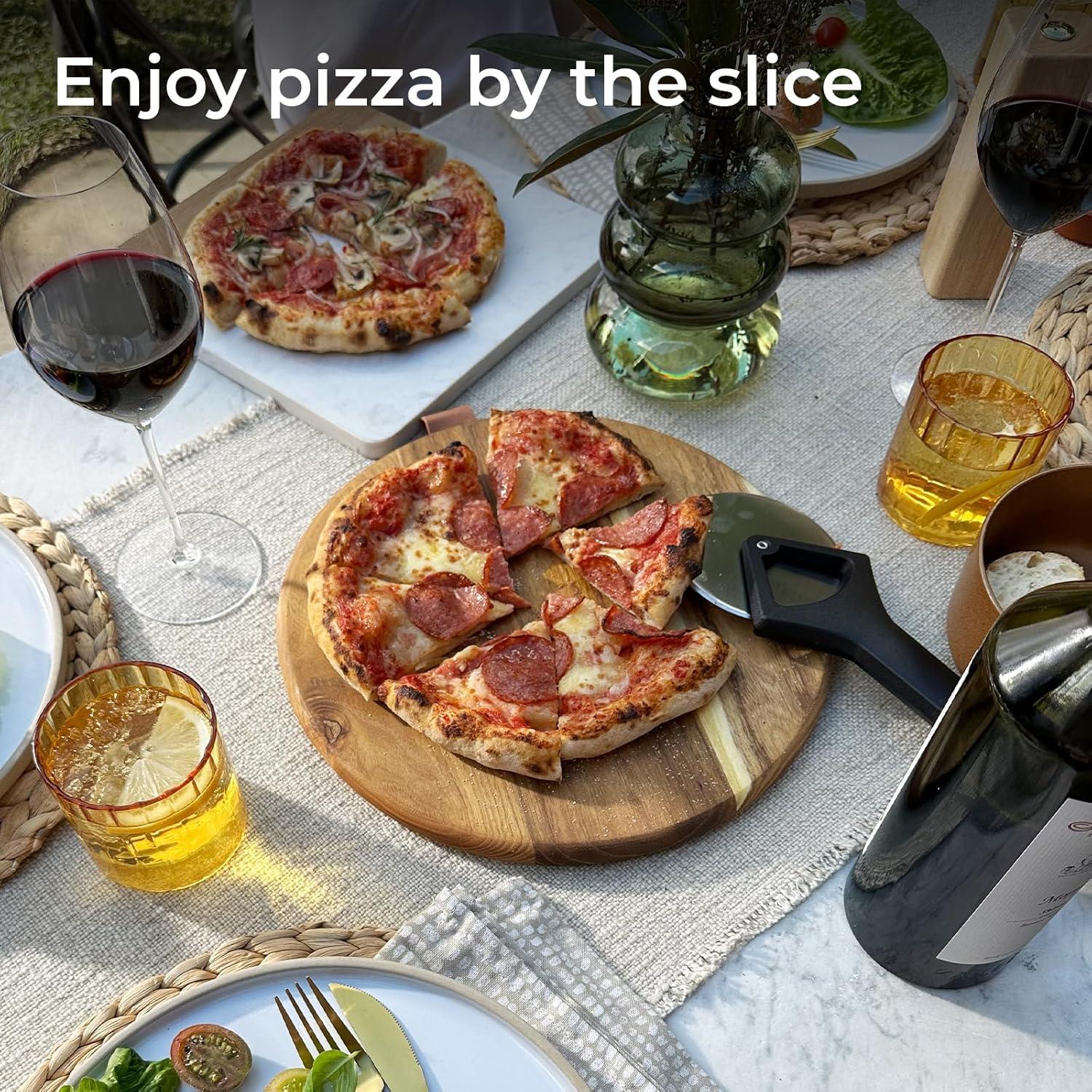 Everdure Stainless Steel Pizza Cutter with Protective Case