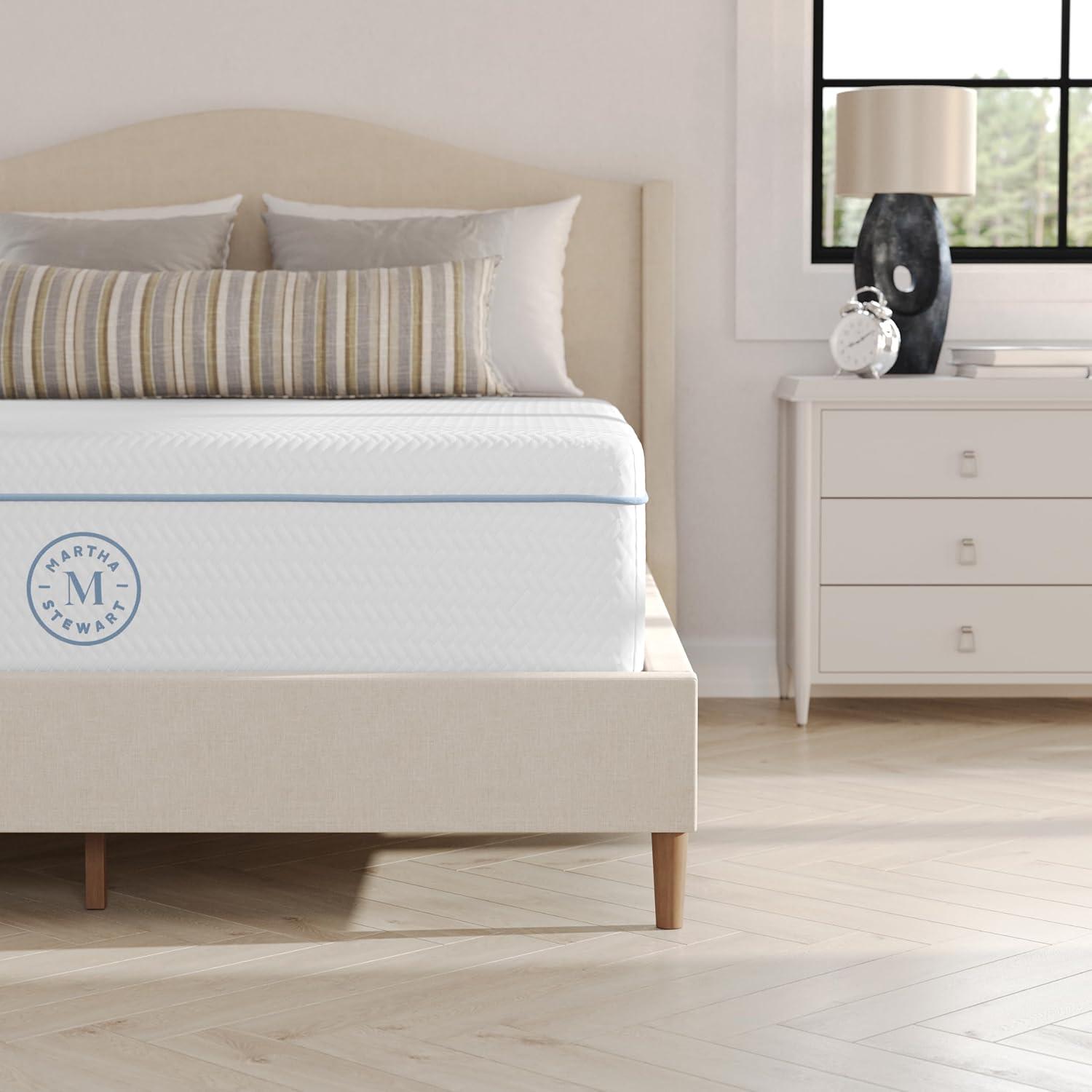 Martha Stewart SleepComplete Medium Support Dual-Action Green Tea Cooling Memory Foam Mattress