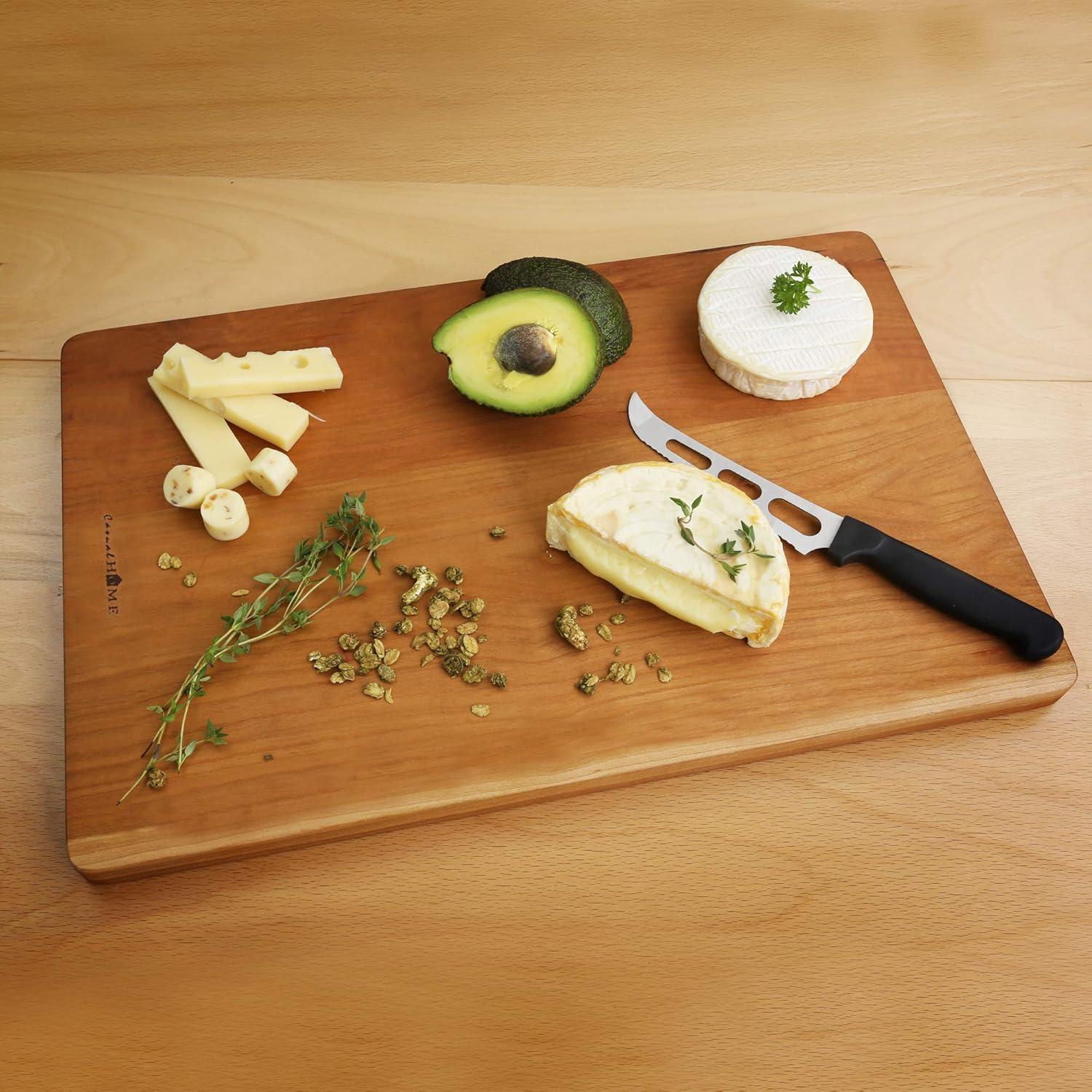 Delice Rectangle Cutting Board with Juice Drip Groove Cherry