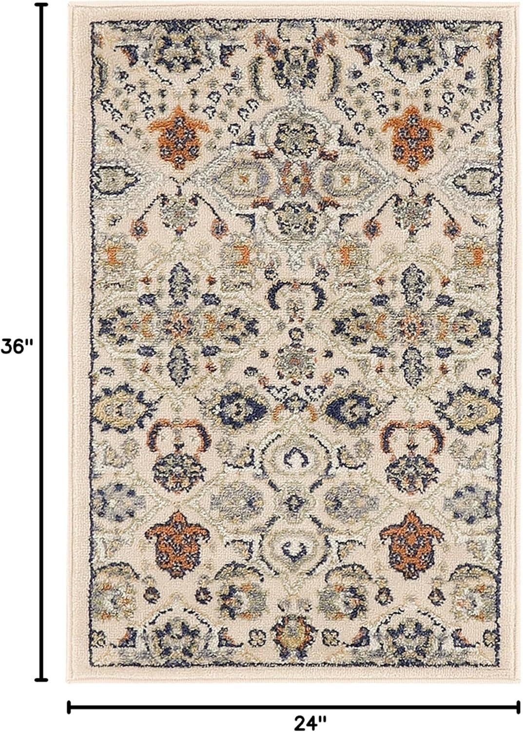 Nourison Allur Boho Indoor Area Rug Turquoise Ivory 9' x 12'