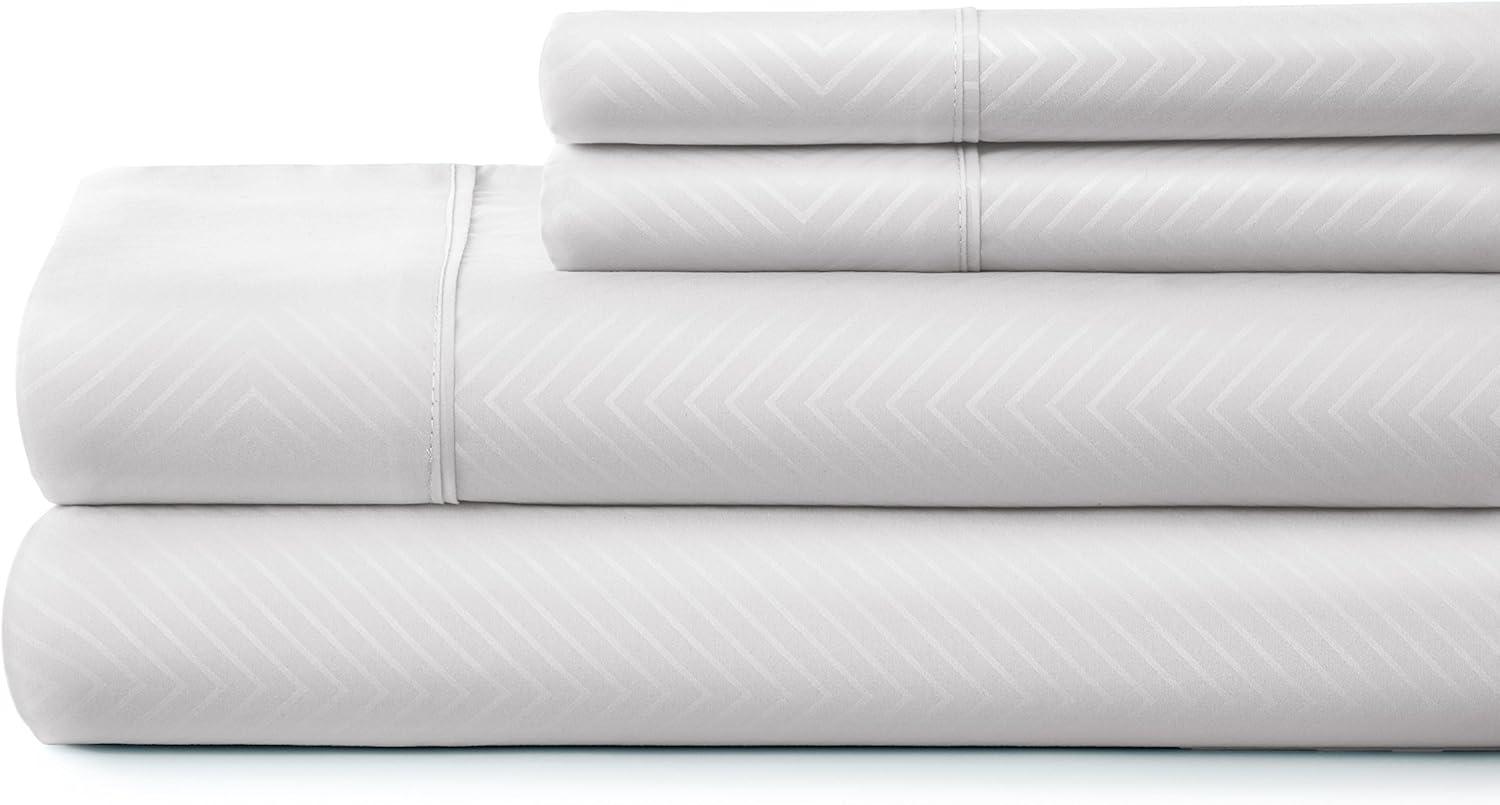 Simply Soft™ Chevron Embossed Bed Sheet Set