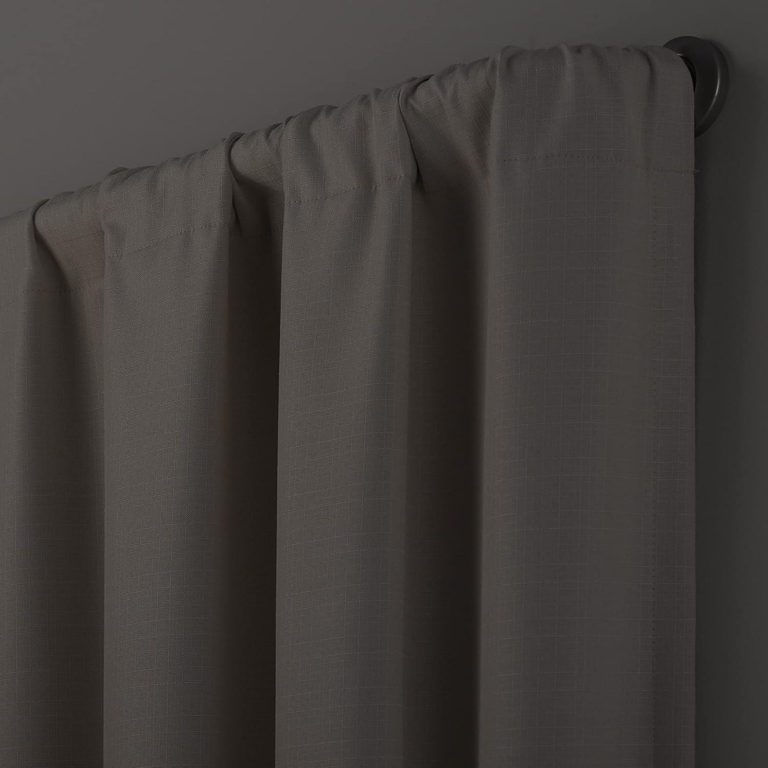 Eclipse 100% Steel Adjustable Single Curtain Rod
