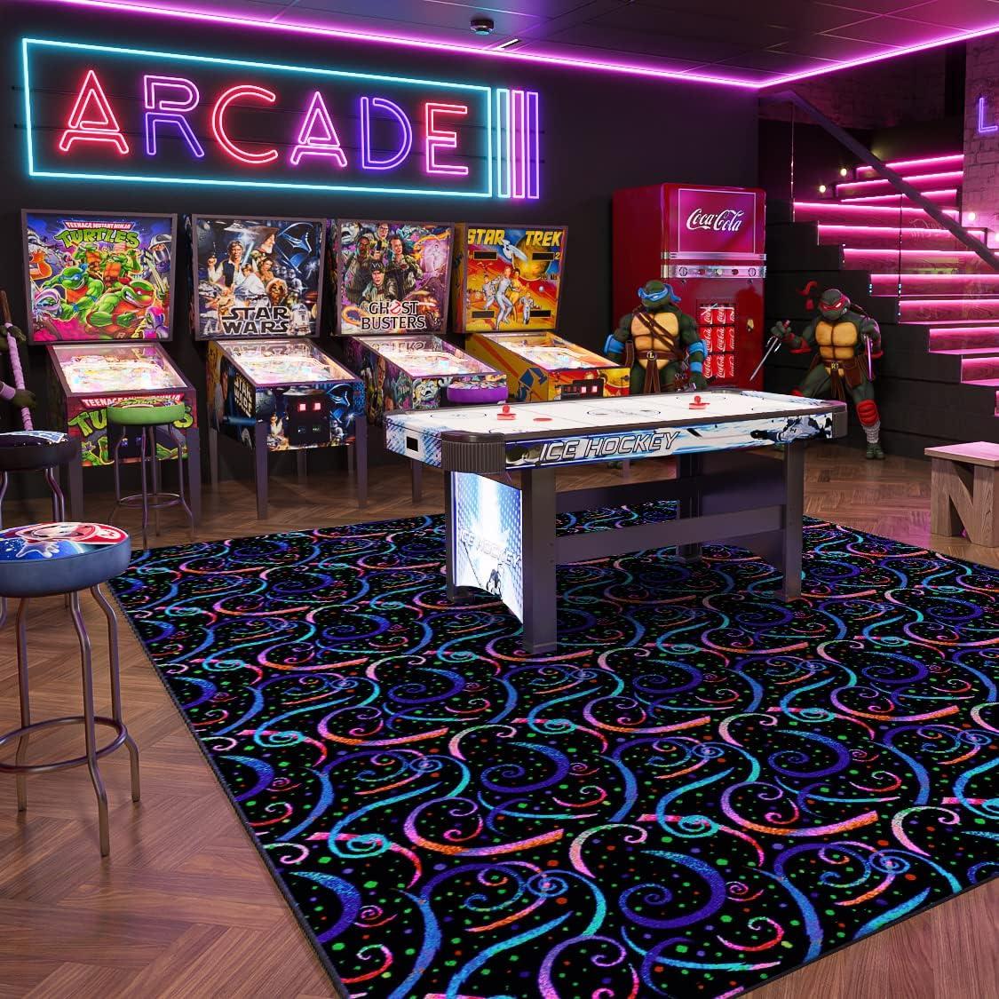 Dynamo 6' x 9' area rug in color Fluorescent