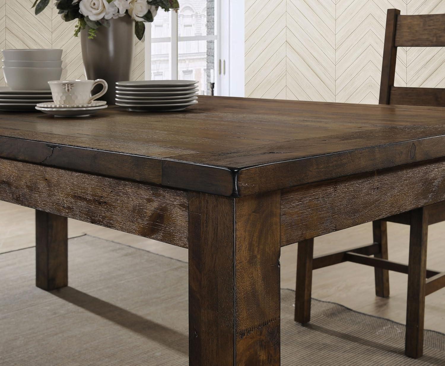 Newline Coleman Rectangular Dining Set Rustic Golden Brown