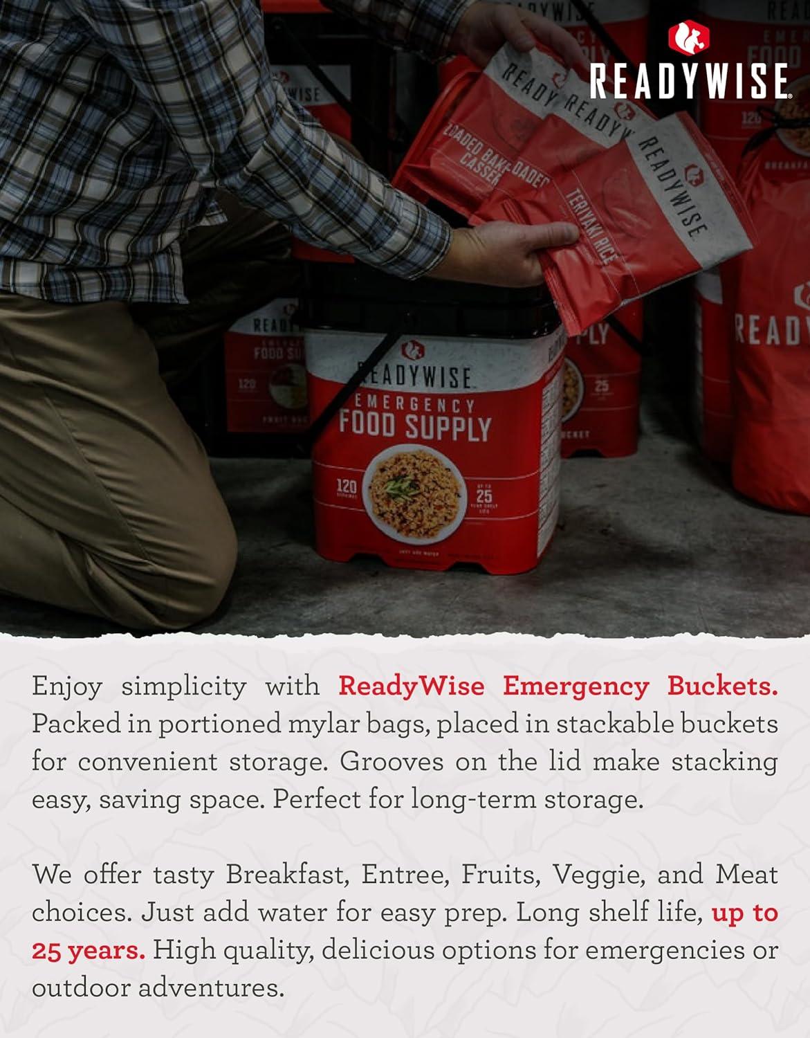 14-Day Emergency Food Supply Bucket with 150 Servings