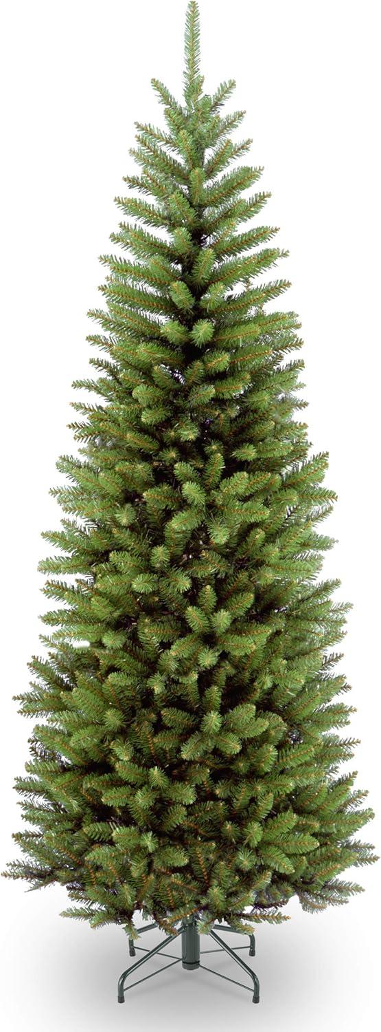 Kingswood 6' Green Fir Slim Artificial Christmas Tree with Lights