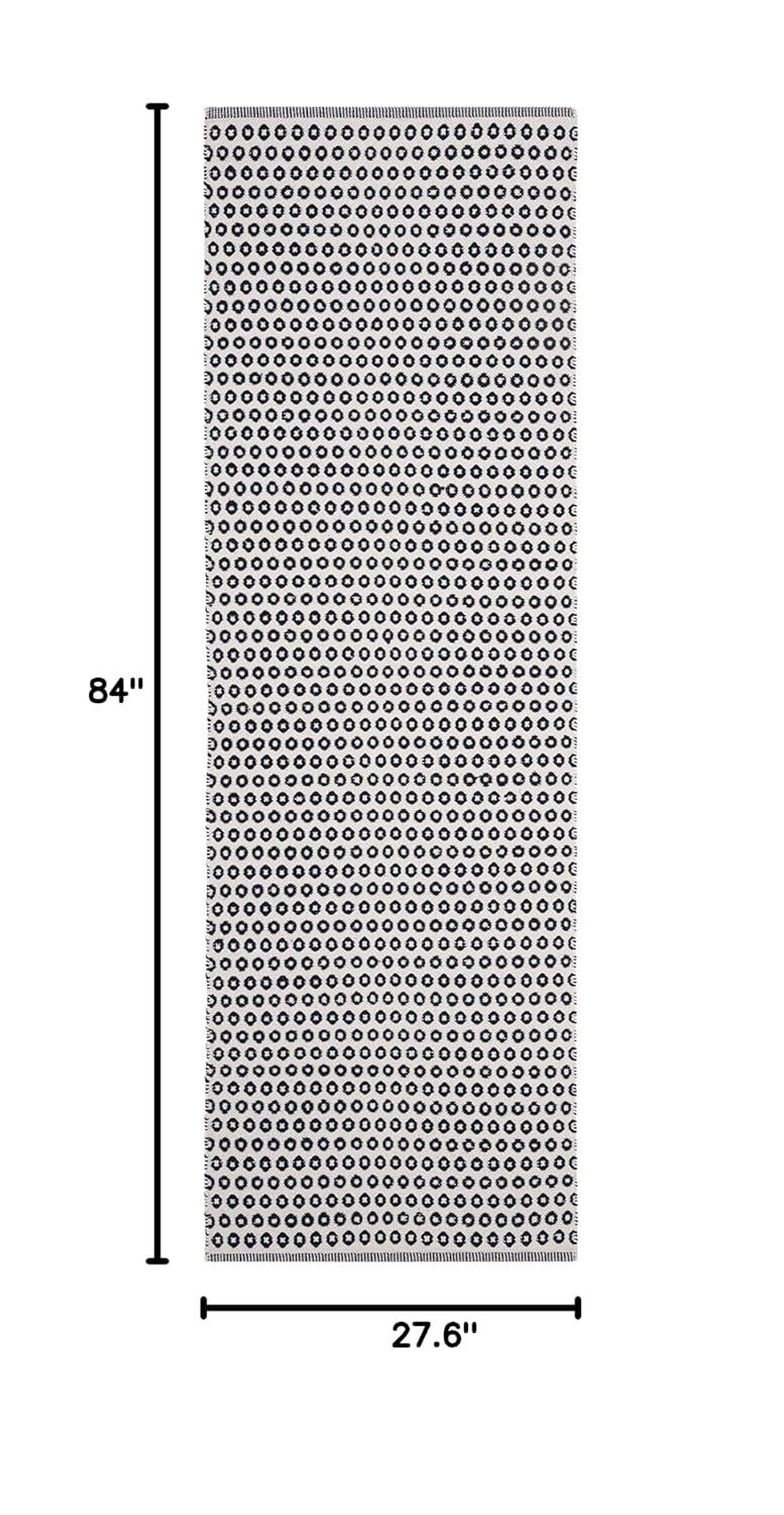 Montauk MTK616 Hand Woven Indoor Runner Rug - Navy/Ivory - 2'3"x7' - Safavieh
