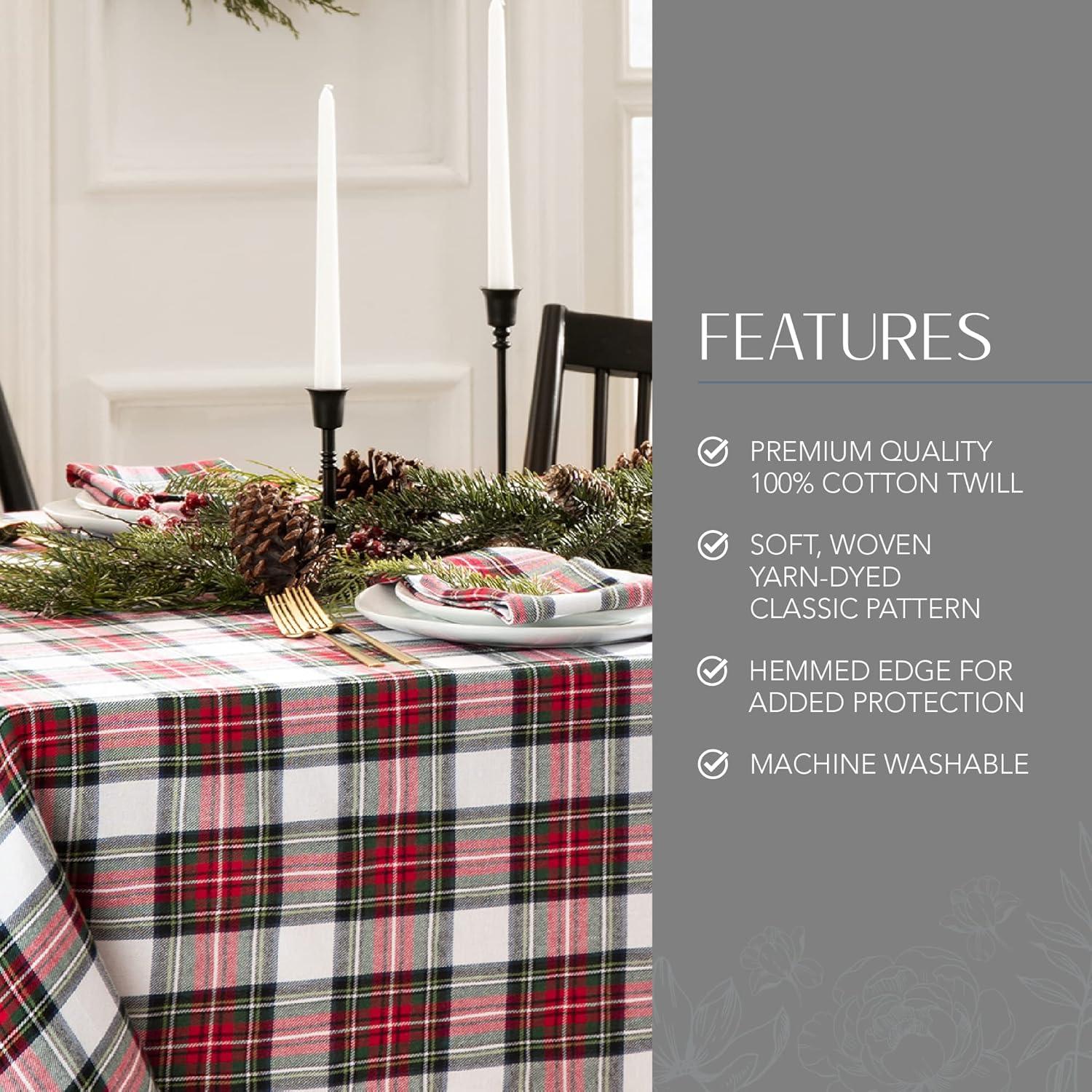 The Holiday Aisle® Danyea Plaid Cotton Tablecloth