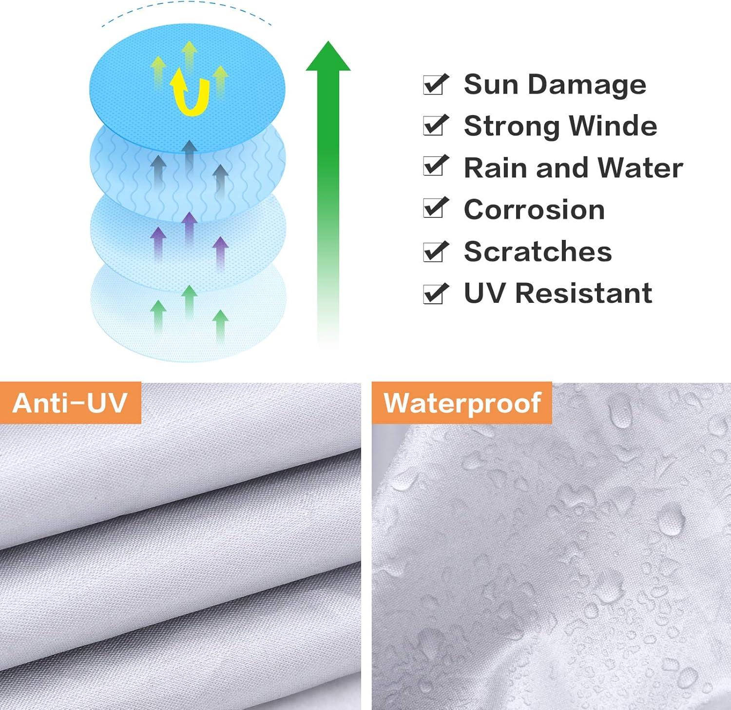 Bike Cover,Waterproof Outdoor Bicycle Cover Anti Dust Rain Snow UV, Bike Rain Cover for Mountain, Road & Heavy Duty Bikes with Lock Holes & Storage Bag