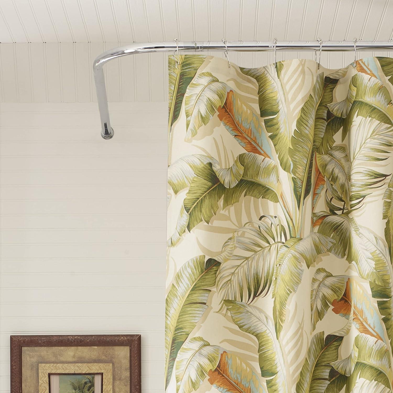 Tommy Bahama Home Palmiers Cotton Floral Shower Curtain
