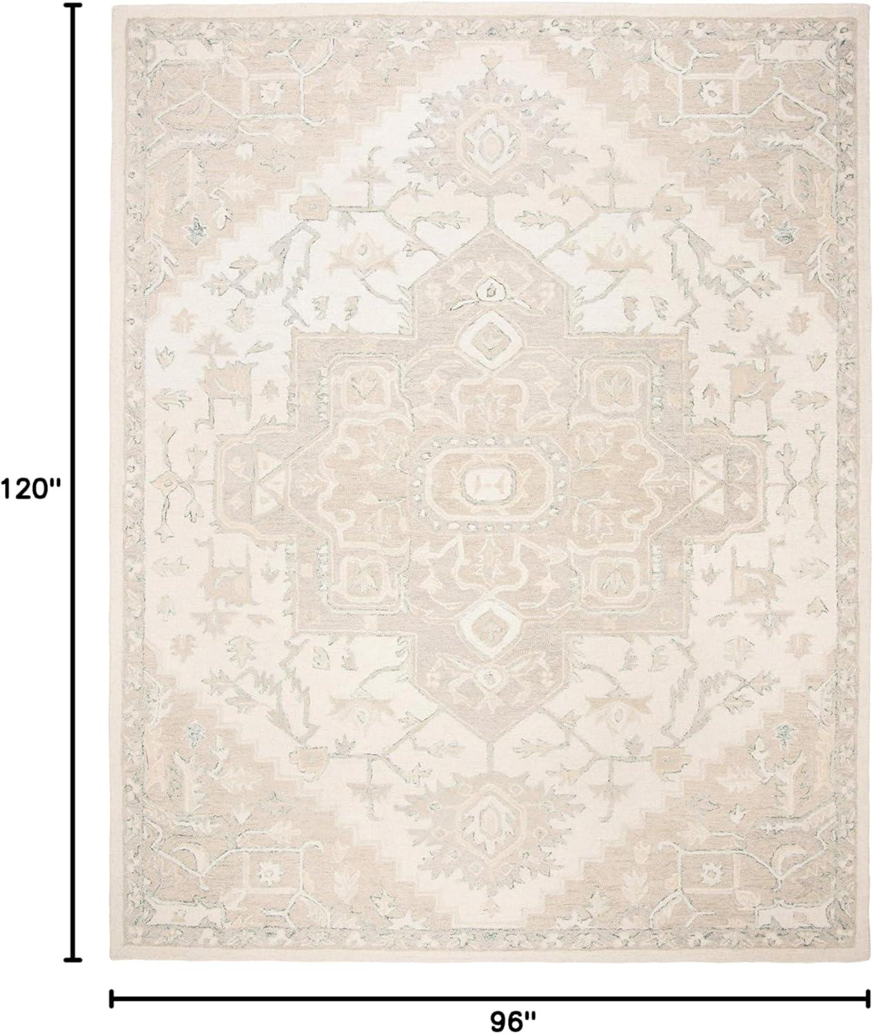 Micro-Loop MLP503 Hand Tufted Indoor Area Rug - Blue/Ivory - 8'x10' - Safavieh
