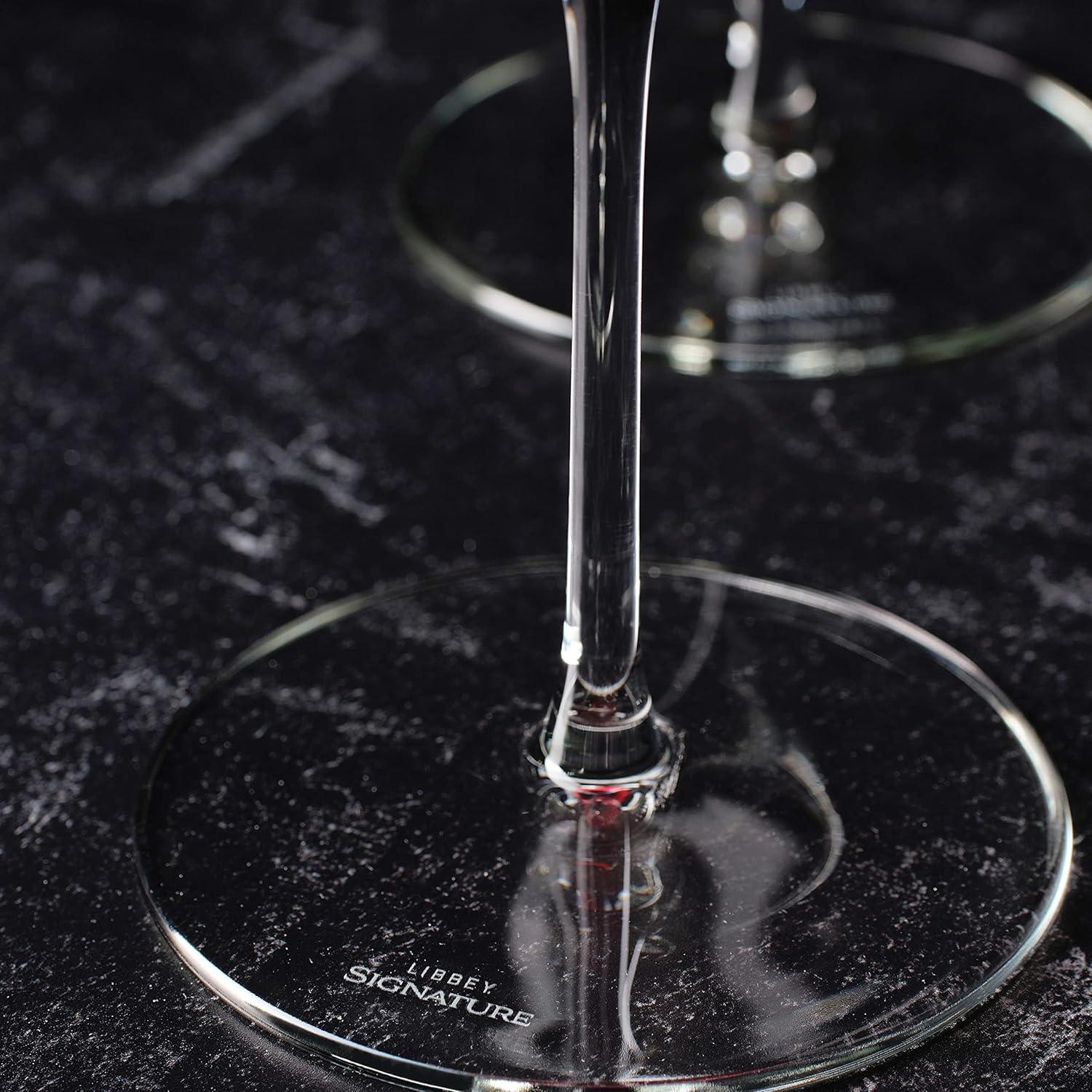 Libbey Signature Greenwich Red Wine Glasses, 24 ounce, Set of 4