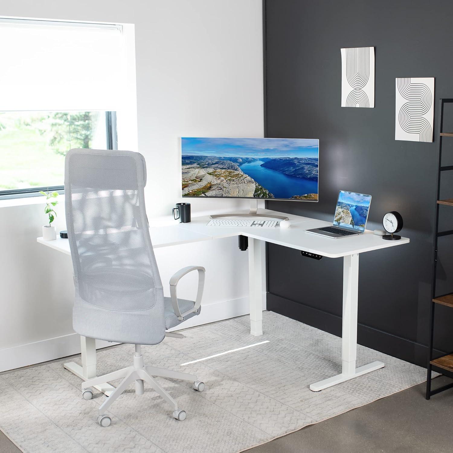 VIVO Electric 63" x 55" Corner Standing Desk