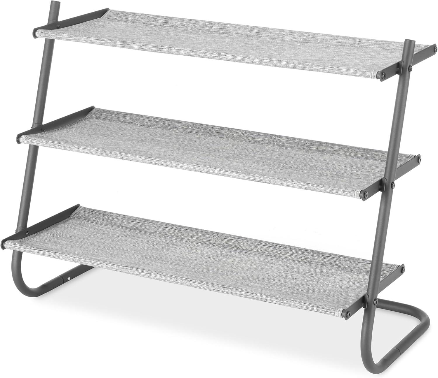 Whitmor 4-Tier Shoe Rack - Gray