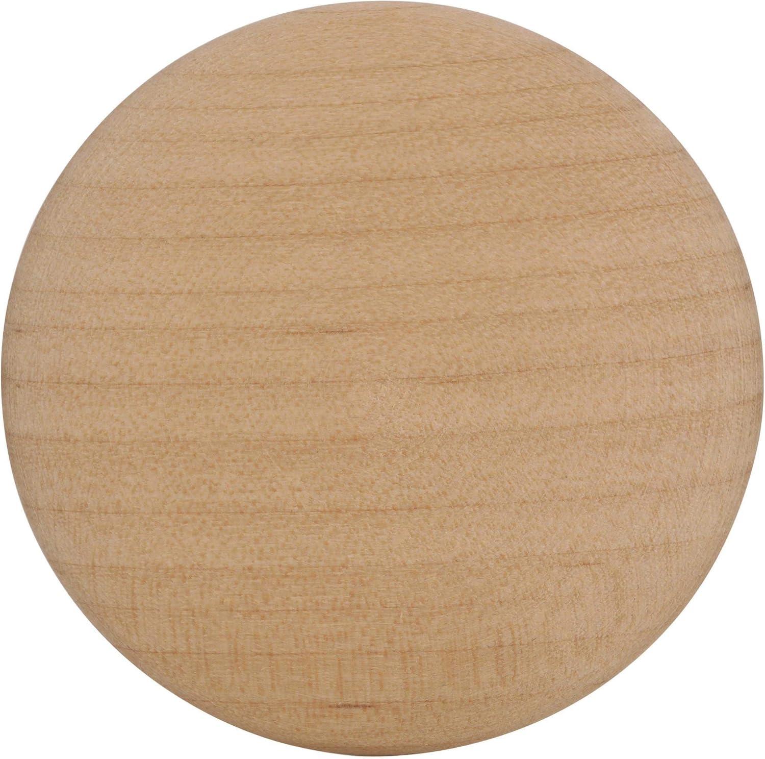 Unfinished Wood 2-Inch Traditional Cabinet Knob