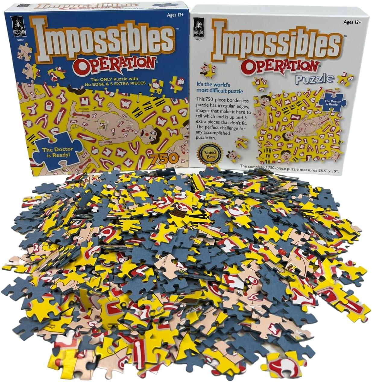 BePuzzled Impossibles Puzzle - Hasbro Operation: 750 Pcs
